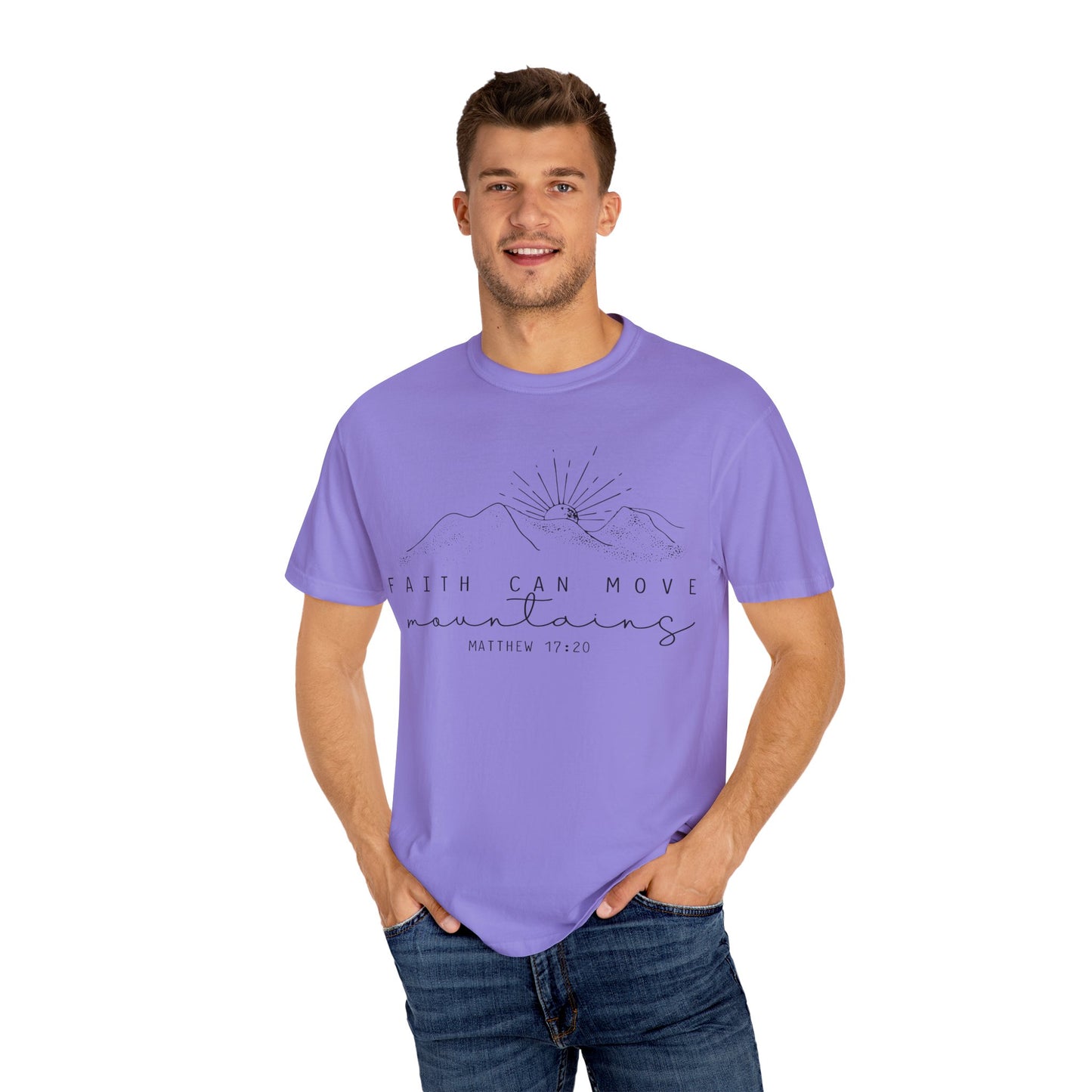 Faith Can Move Mountains Comfort Colors T-Shirt