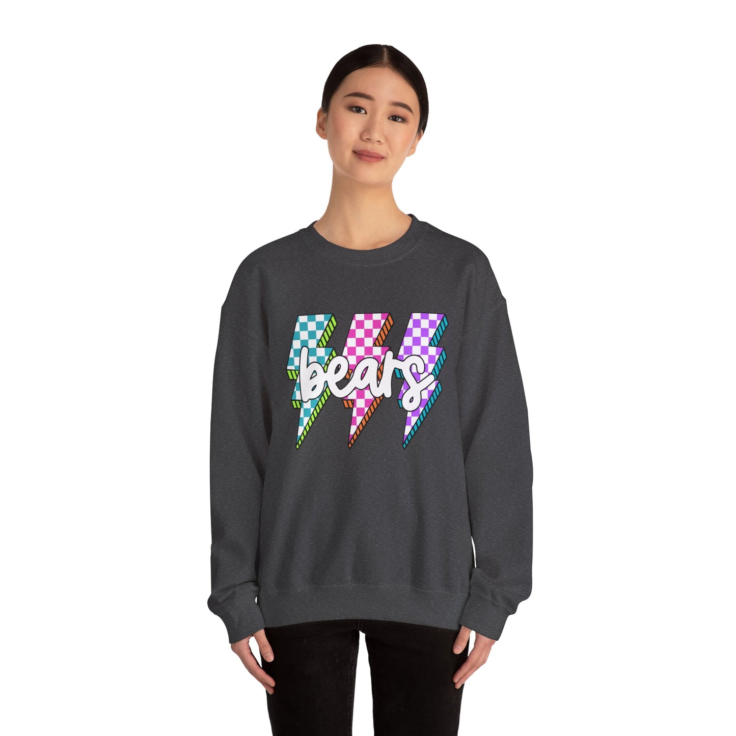 Colorful Bears Crewneck Sweatshirt, Unisex Sweatshirt, Graphic Sweatshirt, Cozy Sweatshirt for Gifts, Casual Wear