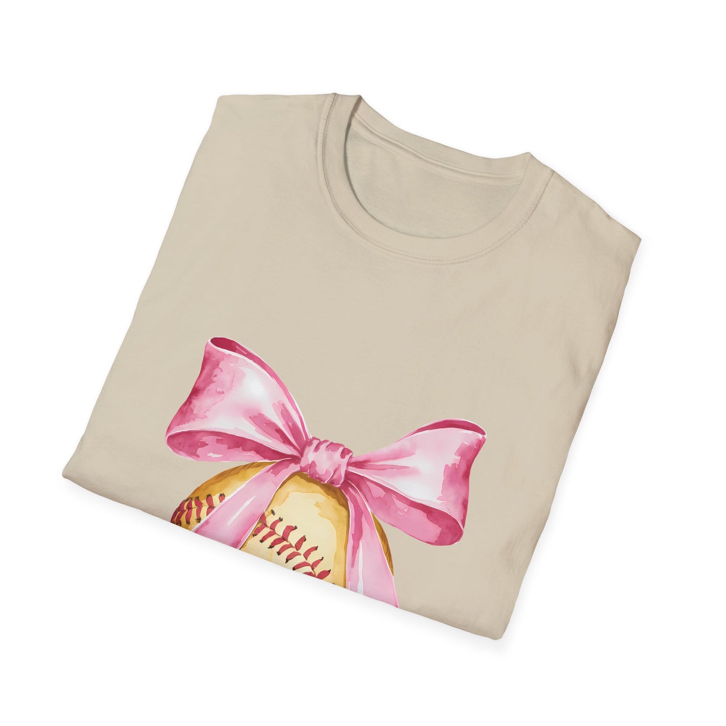 Pink Ribbon Baseball T-Shirt for Softball Lovers, Support Breast Cancer Awareness, Gift for Coaches and Players, Casual Wear