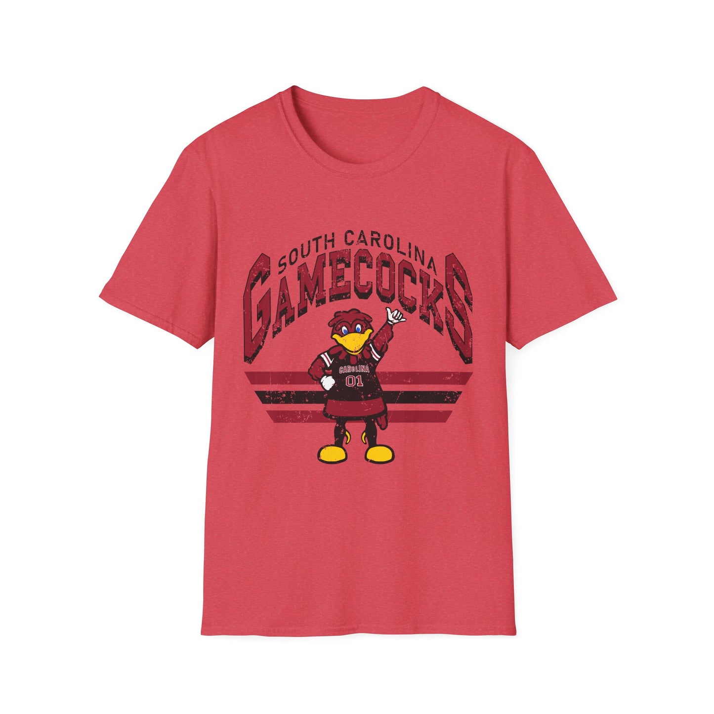 Vintage Gamecocks Tee, Unisex Softstyle T-Shirt for Fans, Game Day Apparel, College Spirit Wear, South Carolina Merchandise
