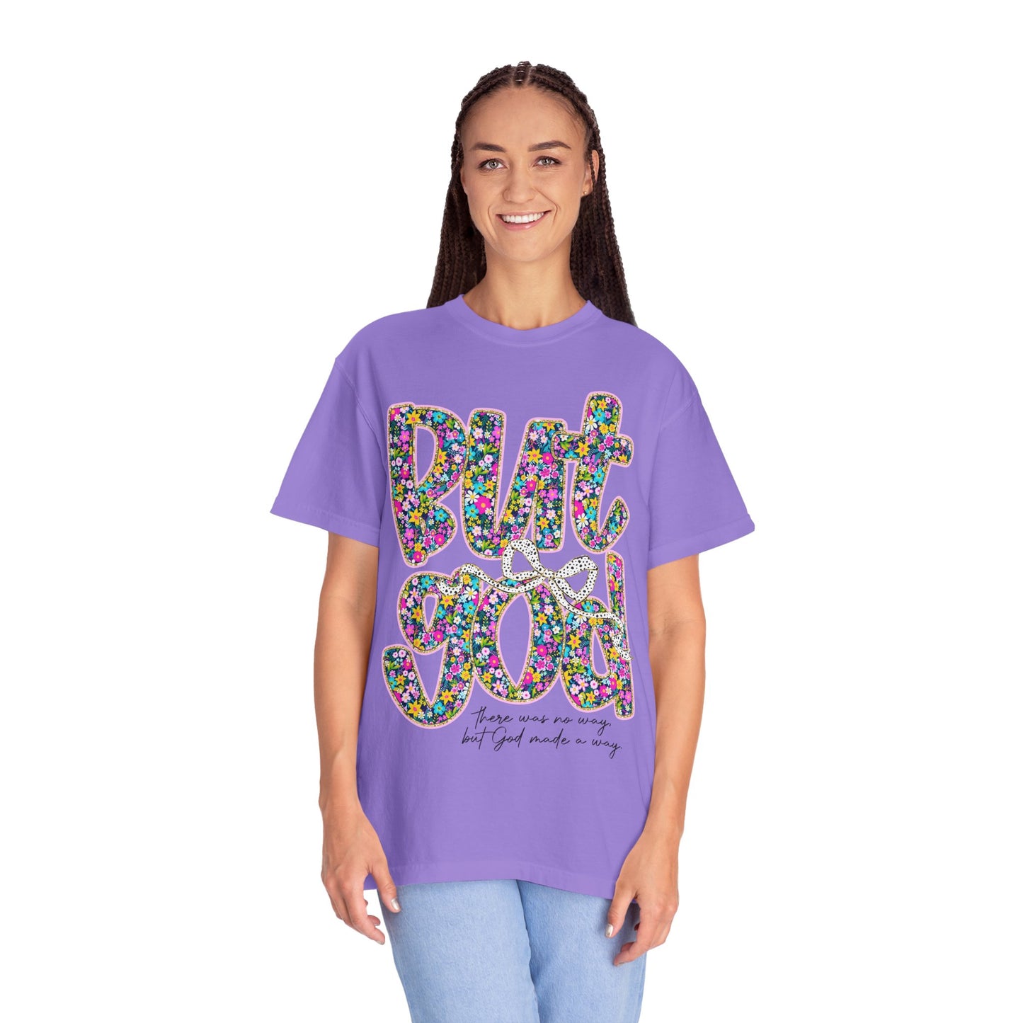 God Is Good Floral T-Shirt, Inspirational Tee, Gift for Him/Her, Faith-Based Apparel, Everyday Comfort