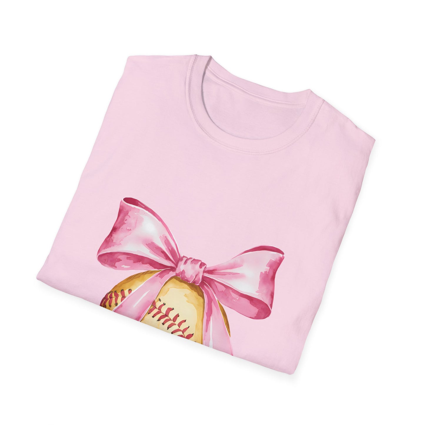 Pink Ribbon Baseball T-Shirt for Softball Lovers, Support Breast Cancer Awareness, Gift for Coaches and Players, Casual Wear