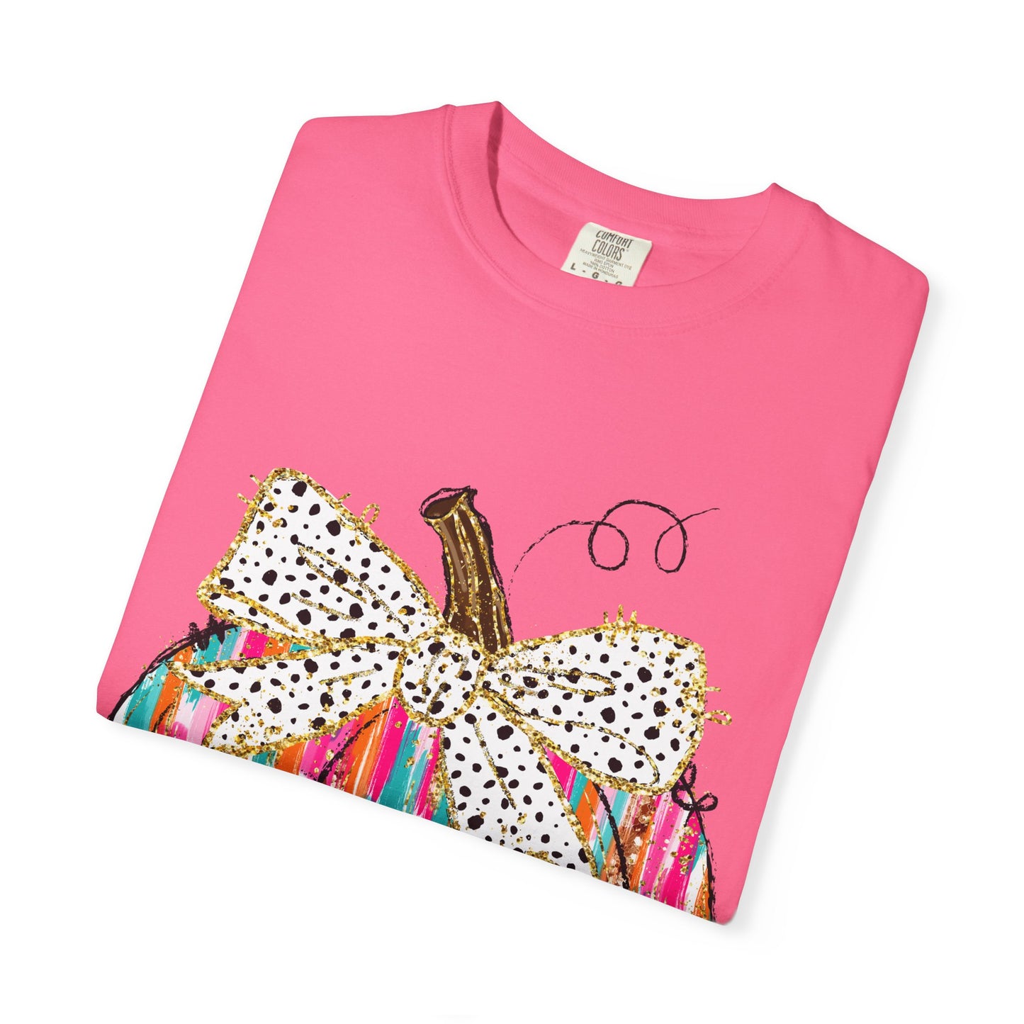 Colorful Pumpkin Graphic T-Shirt for Fall, Casual Autumn Tee, Halloween Shirt, Thanksgiving Outfit, Gift for Her