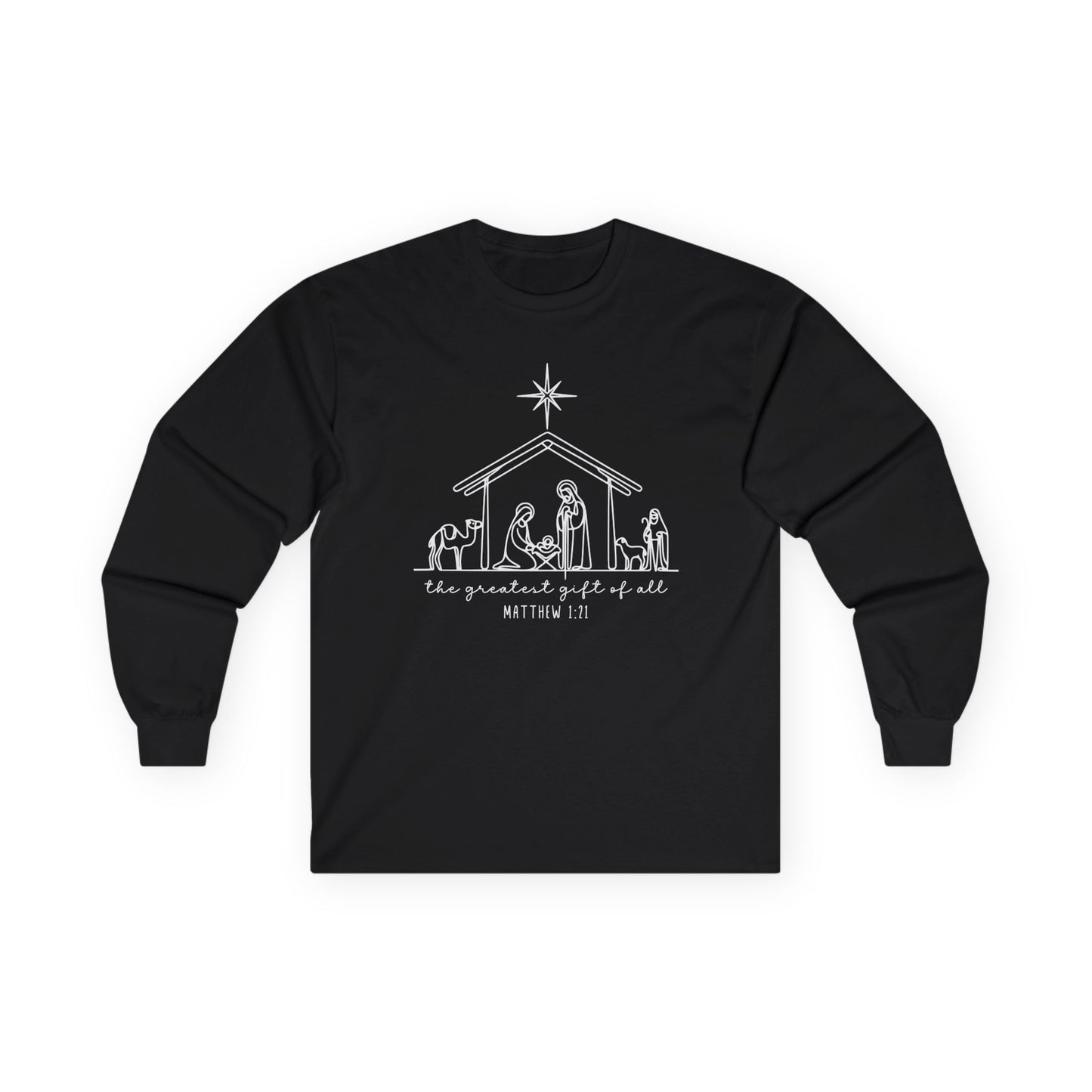 Unisex Christmas Long Sleeve Gildan Tee