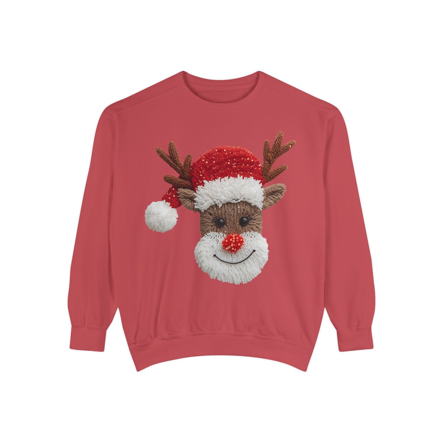 Festive Reindeer Sweatshirt Comfort Colors