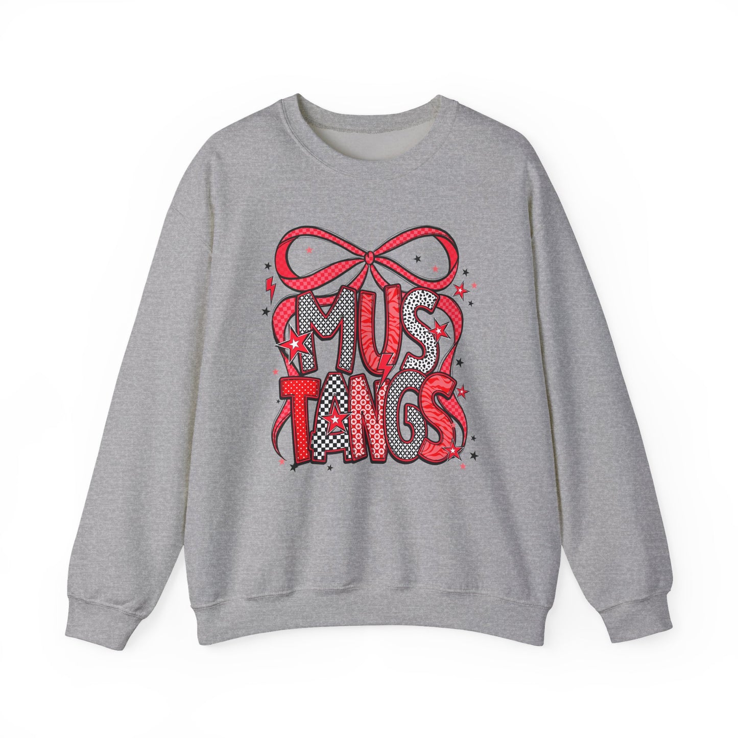 Mustang Love Crewneck Sweatshirt - Cozy Unisex Pullover for Horse Lovers, Gift for Equestrian, Casual Outfit, Horse Show