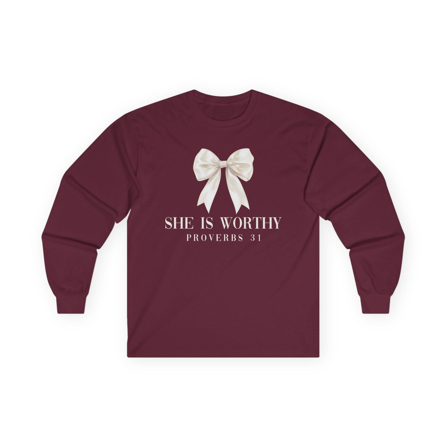 She is Worthy Gildan Longsleeve