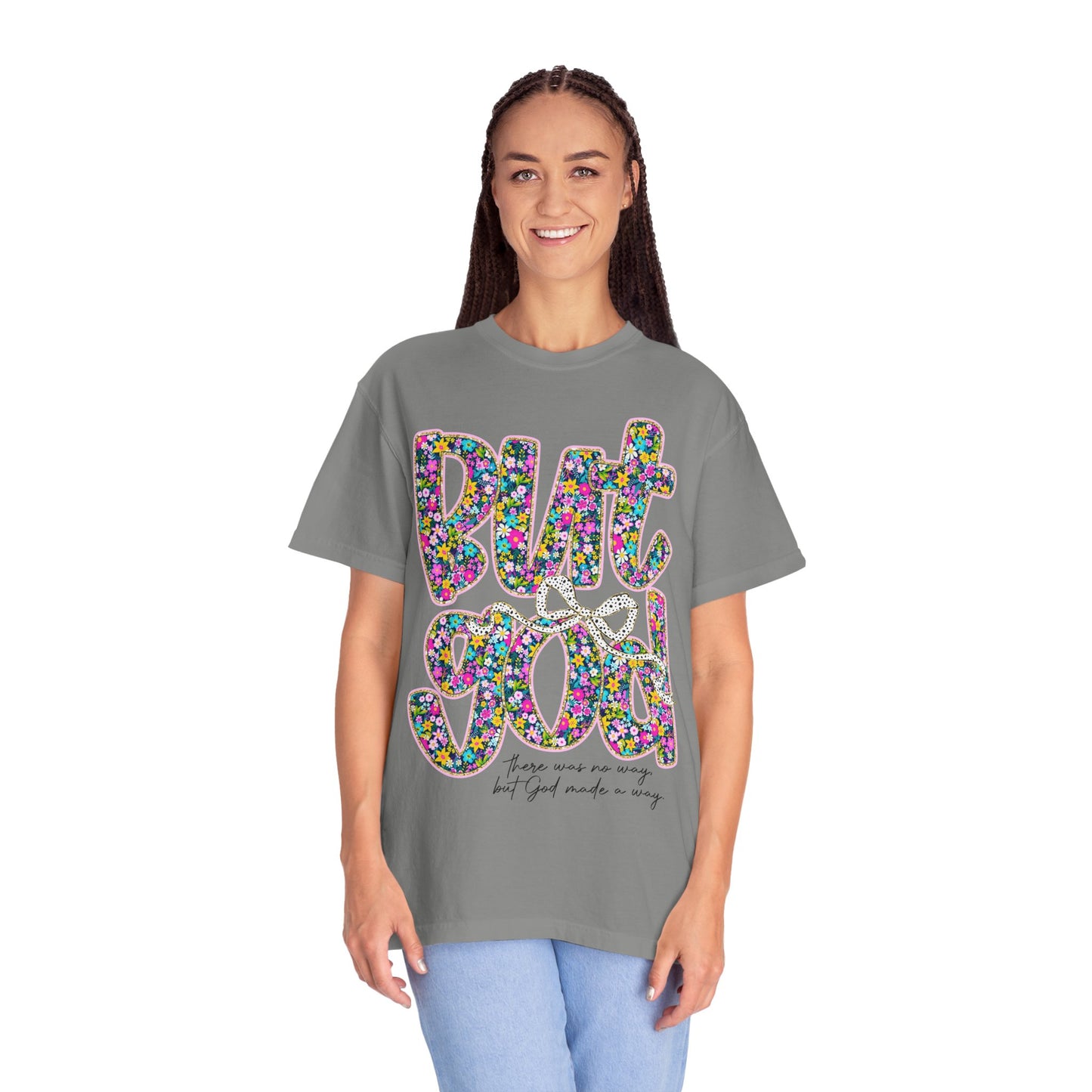God Is Good Floral T-Shirt, Inspirational Tee, Gift for Him/Her, Faith-Based Apparel, Everyday Comfort