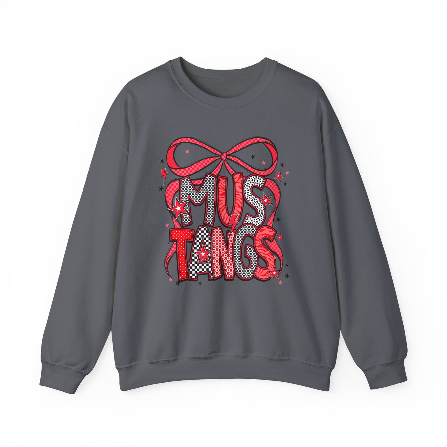 Mustang Love Crewneck Sweatshirt - Cozy Unisex Pullover for Horse Lovers, Gift for Equestrian, Casual Outfit, Horse Show