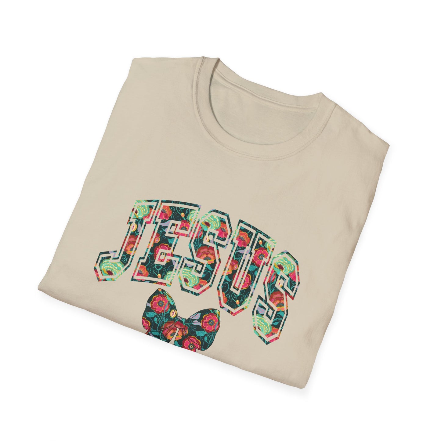 Jesus Plaid Graphic Unisex T-Shirt, Casual Holiday Tee, Christian Gift, Christian Apparel, Fall Fashion, Faith-Based Wear