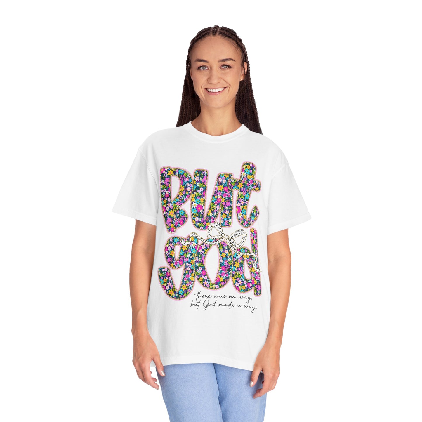 God Is Good Floral T-Shirt, Inspirational Tee, Gift for Him/Her, Faith-Based Apparel, Everyday Comfort