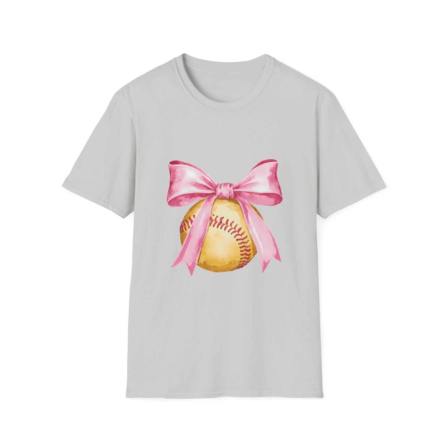 Pink Ribbon Baseball T-Shirt for Softball Lovers, Support Breast Cancer Awareness, Gift for Coaches and Players, Casual Wear