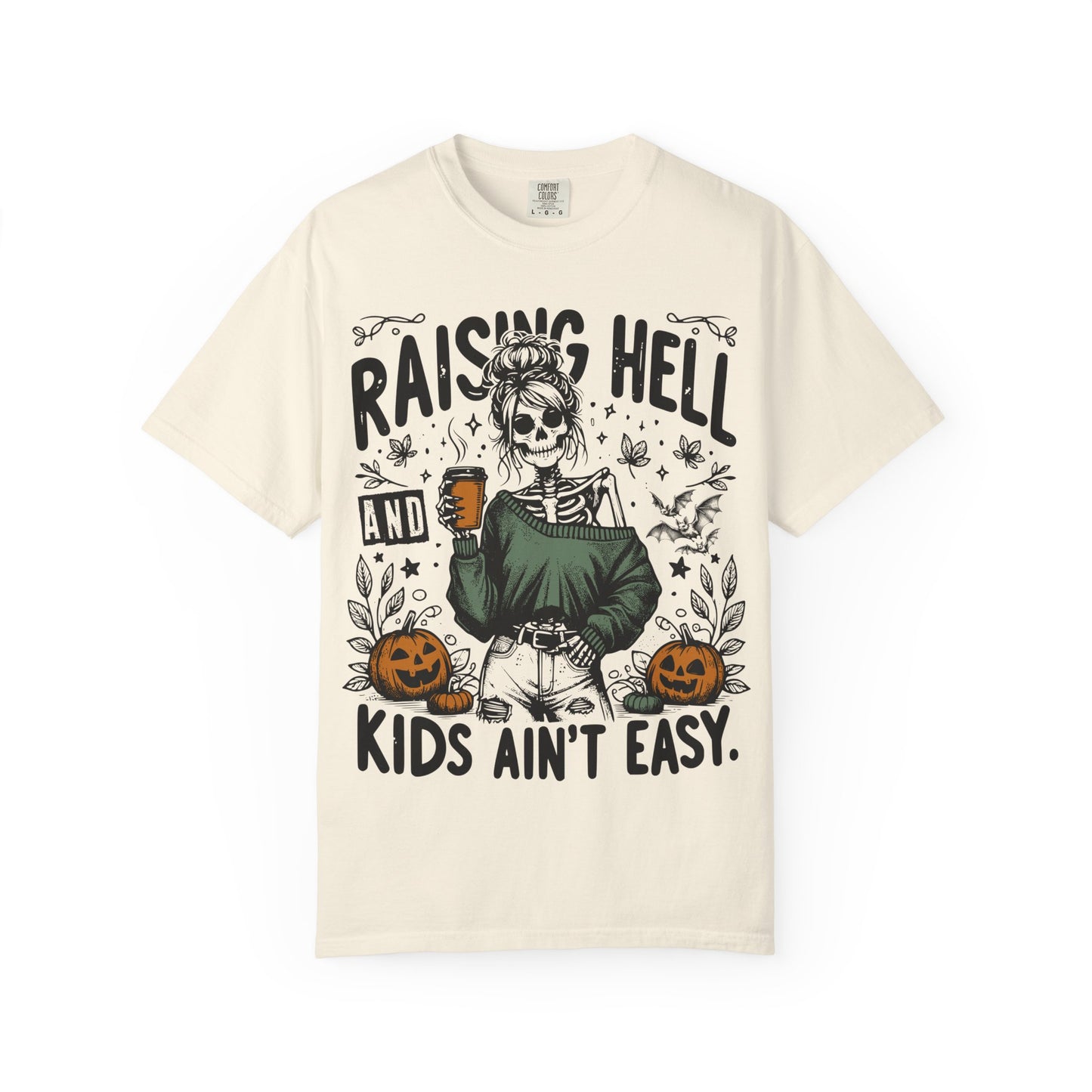 Skeleton Mom Raising Hell T-Shirt