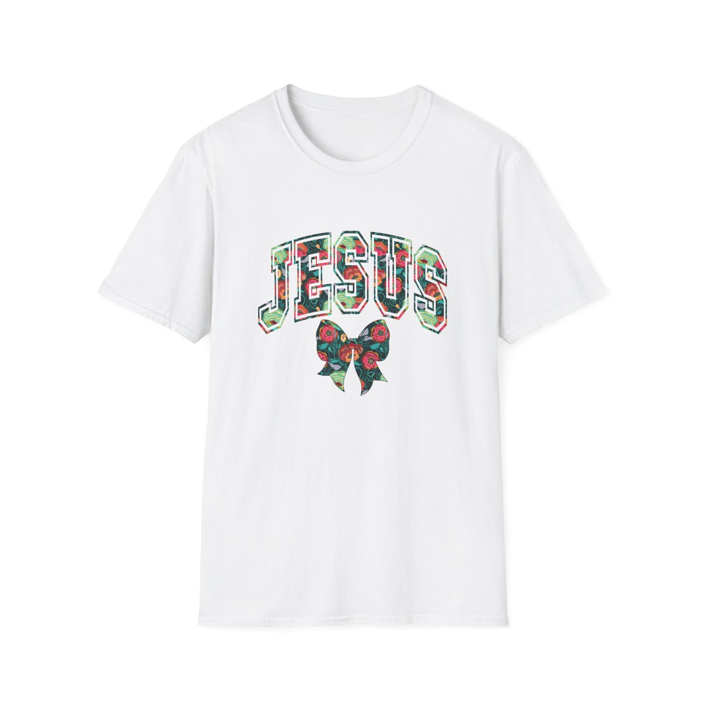 Jesus Plaid Graphic Unisex T-Shirt, Casual Holiday Tee, Christian Gift, Christian Apparel, Fall Fashion, Faith-Based Wear