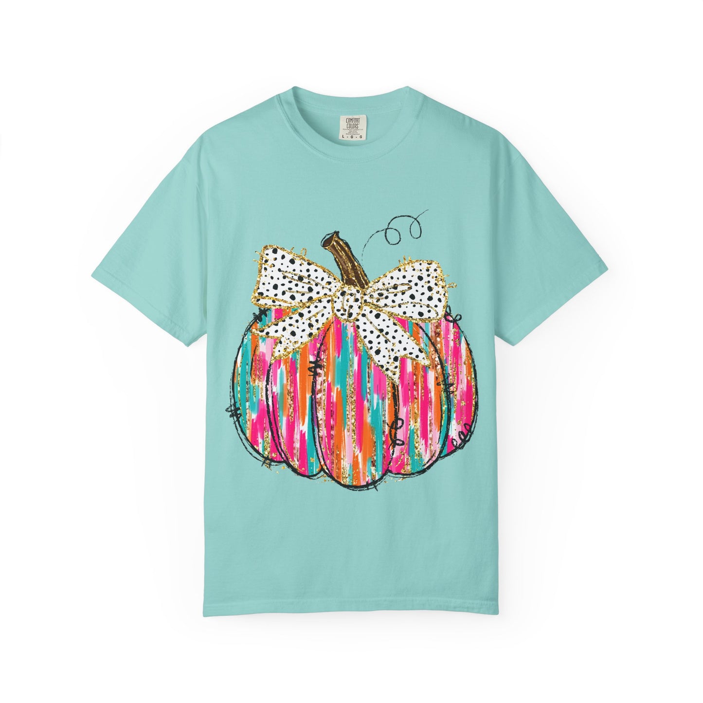 Colorful Pumpkin Graphic T-Shirt for Fall, Casual Autumn Tee, Halloween Shirt, Thanksgiving Outfit, Gift for Her