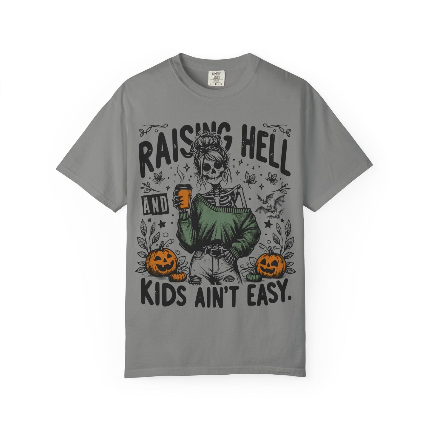 Skeleton Mom Raising Hell T-Shirt