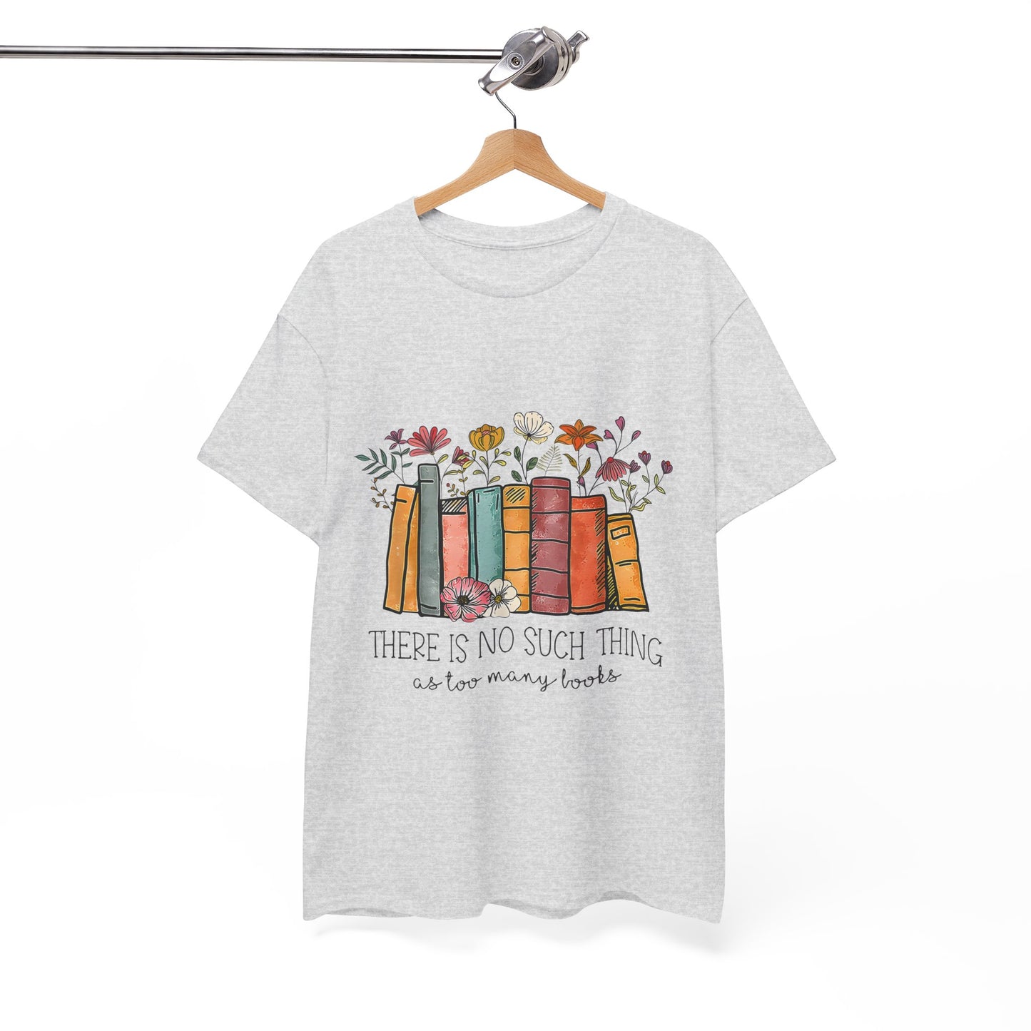 Book Lover's Unisex Heavy Cotton Tee, Cute Literary Gift, Reading T-shirt, Funny Book Design, Bookish Apparel, Cozy Gift for Readers