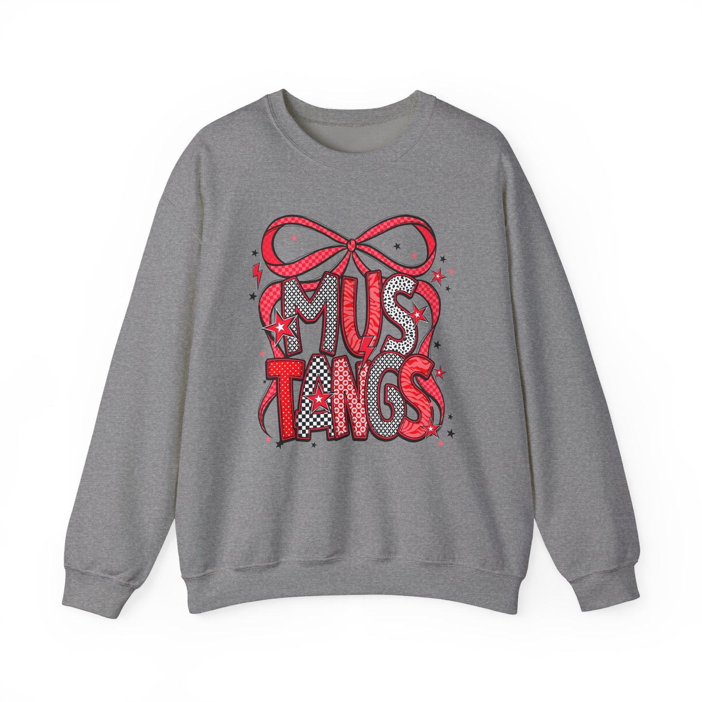 Mustang Love Crewneck Sweatshirt - Cozy Unisex Pullover for Horse Lovers, Gift for Equestrian, Casual Outfit, Horse Show