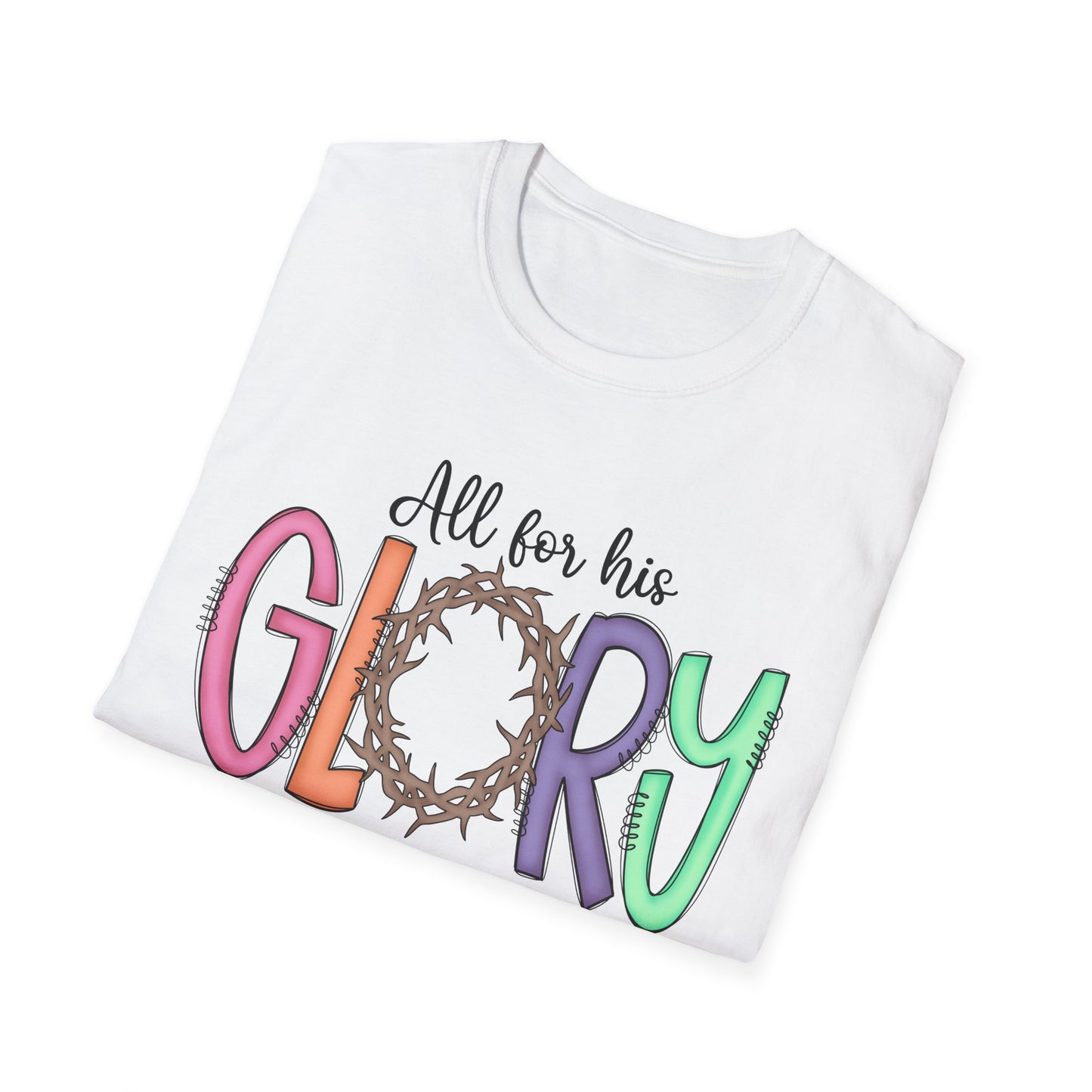 Colorful Faith T-Shirt | Unisex Softstyle Tee | Religious Apparel | Gifts for Men & Women | Inspirational Shirt | Casual Wear