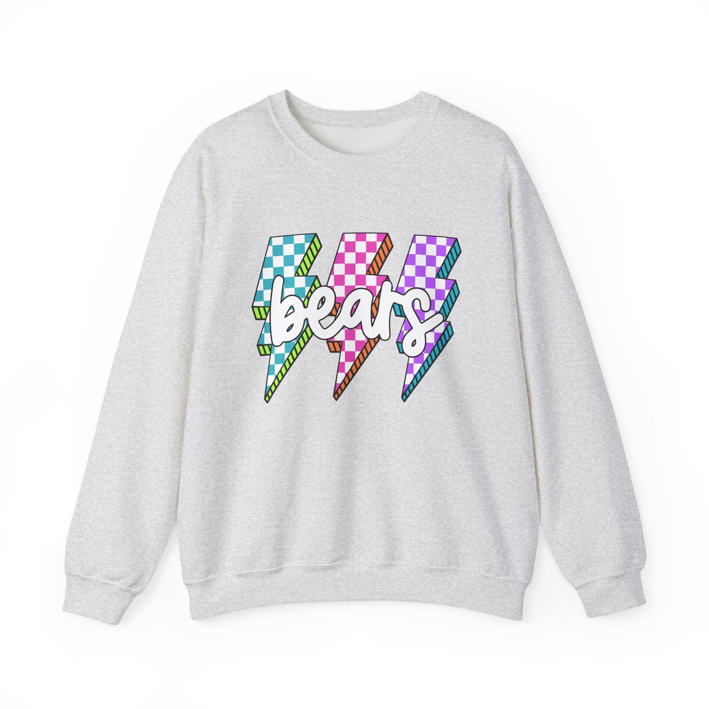 Colorful Bears Crewneck Sweatshirt, Unisex Sweatshirt, Graphic Sweatshirt, Cozy Sweatshirt for Gifts, Casual Wear