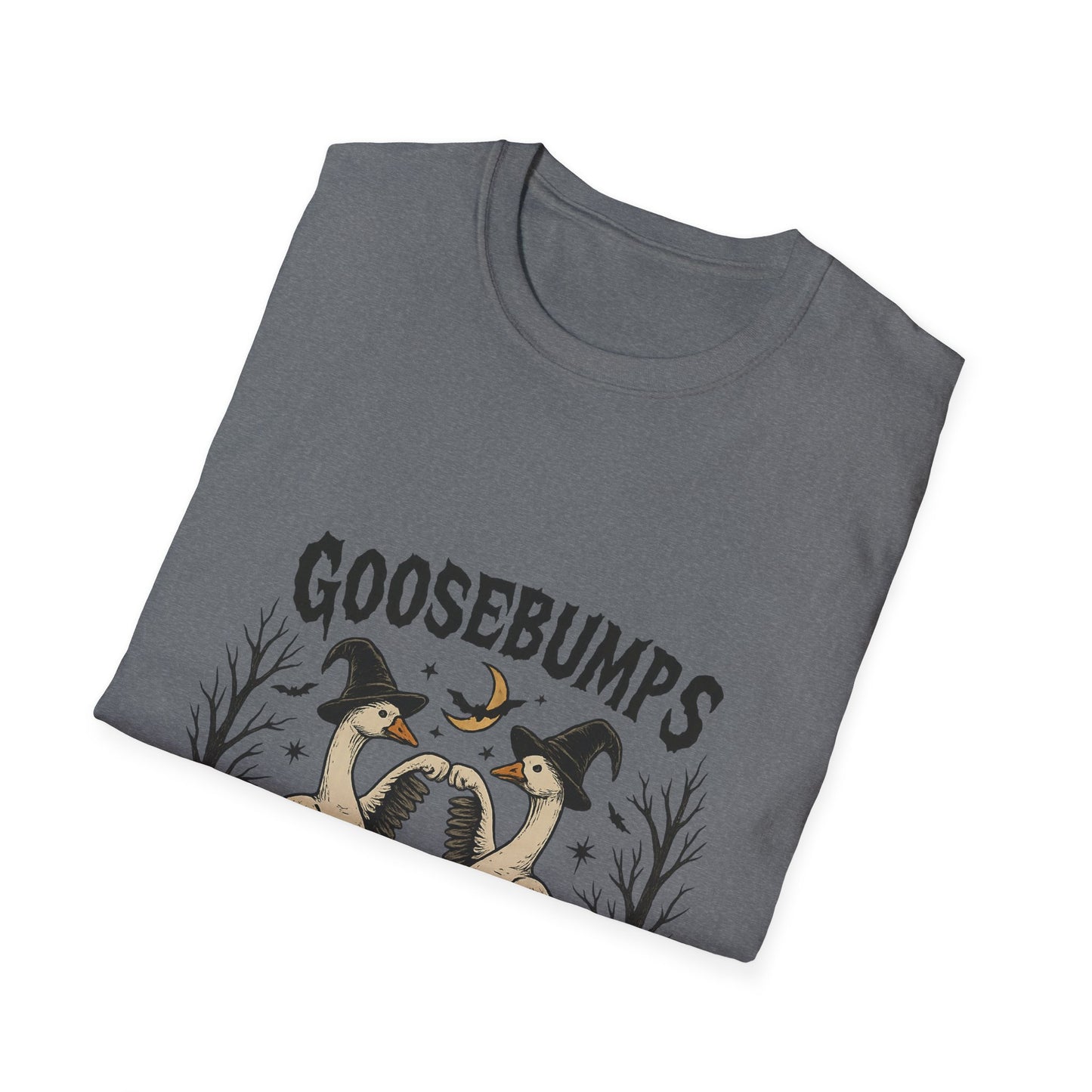 Goosebumps Halloween Unisex Softstyle T-Shirt - Spooky Shirt, Halloween Costume, Gift for Her, Halloween Party, Fall Fashion
