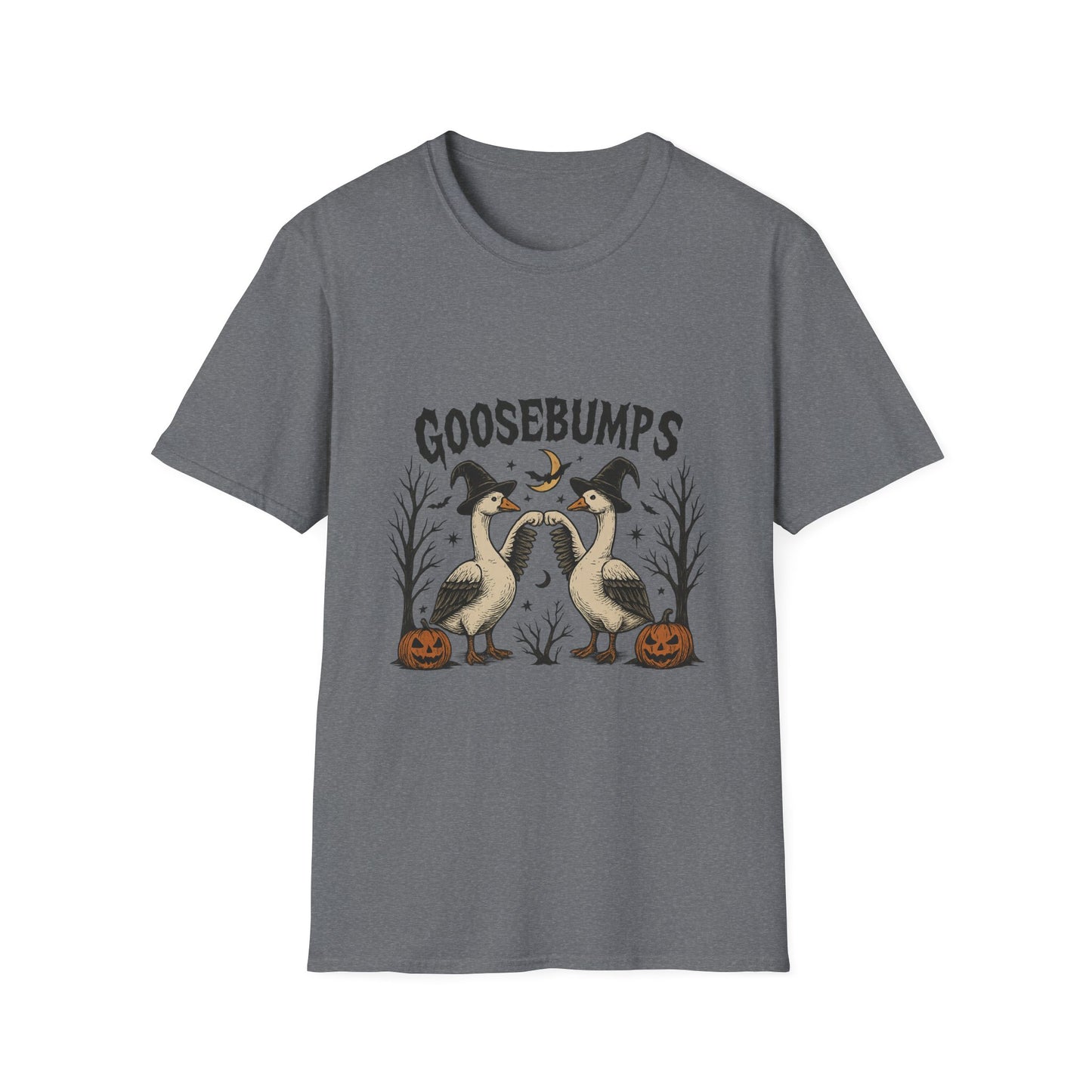 Goosebumps Halloween Unisex Softstyle T-Shirt - Spooky Shirt, Halloween Costume, Gift for Her, Halloween Party, Fall Fashion