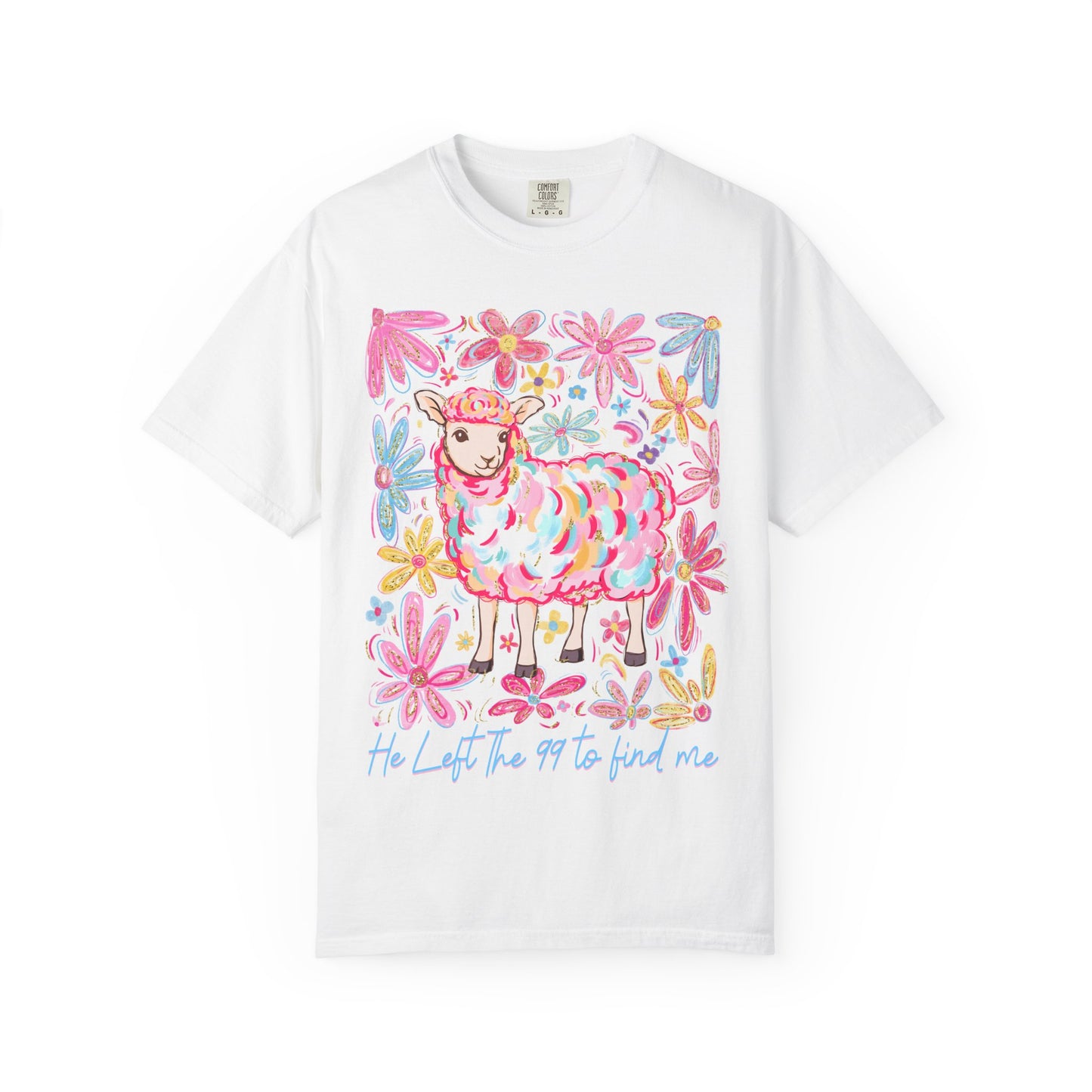 Whimsical Floral Sheep T-Shirt – Soft Unisex Tee, Perfect for Nature Lovers, Easter, Spring Celebrations, Gift for Her, Casual Wear