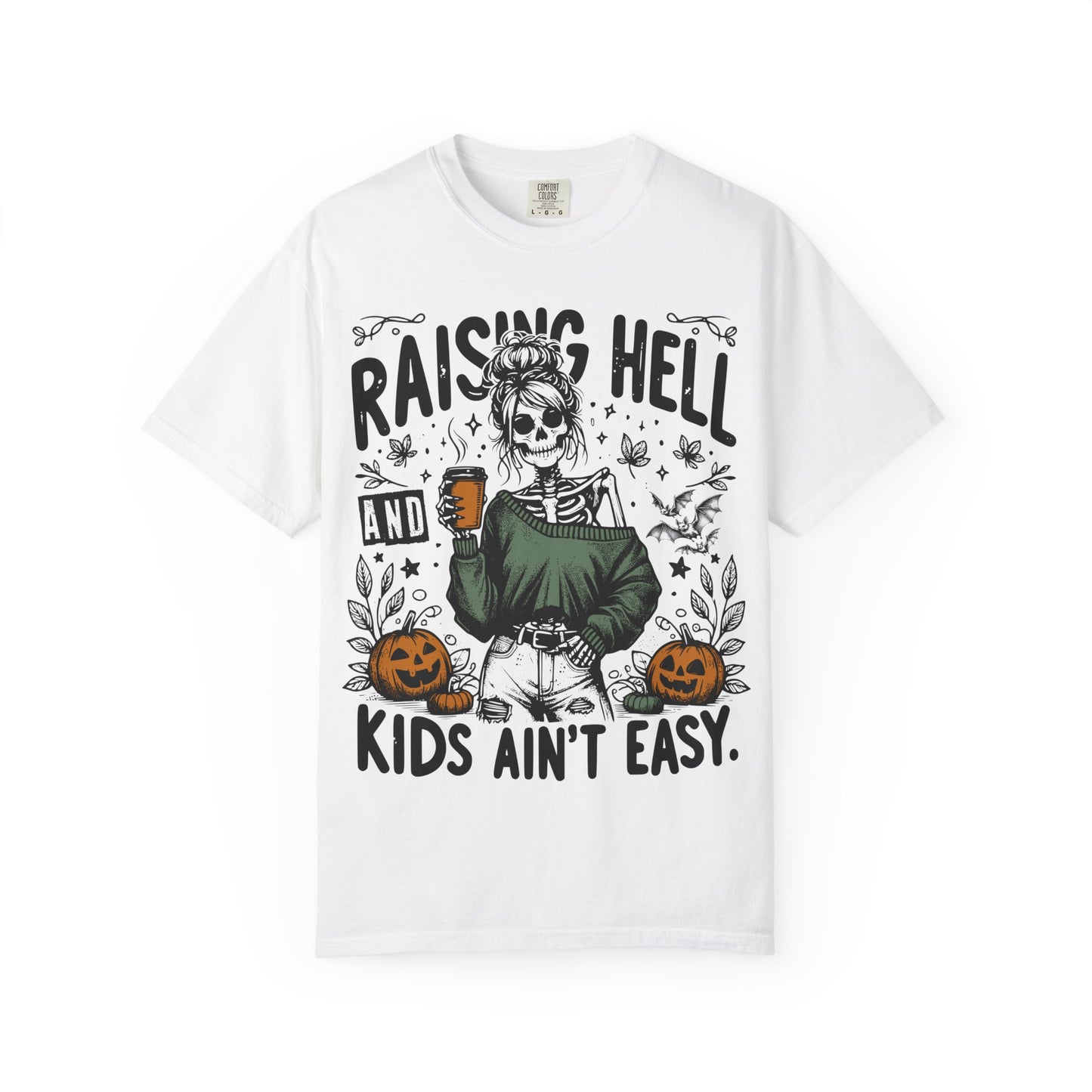 Skeleton Mom Raising Hell T-Shirt