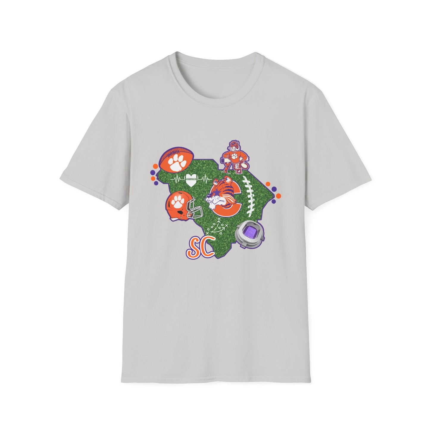 Clemson Pride Unisex Softstyle T-Shirt, Sports Fan Tee, South Carolina Apparel, Game Day Shirt, College Alumni Gift, Casual Wear