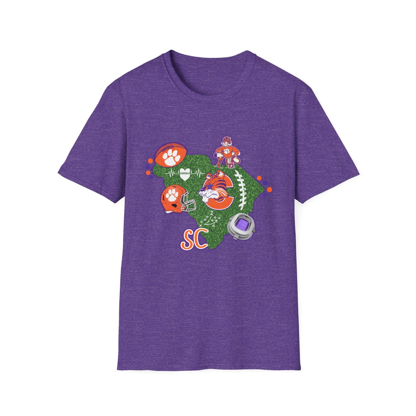 Clemson Pride Unisex Softstyle T-Shirt, Sports Fan Tee, South Carolina Apparel, Game Day Shirt, College Alumni Gift, Casual Wear