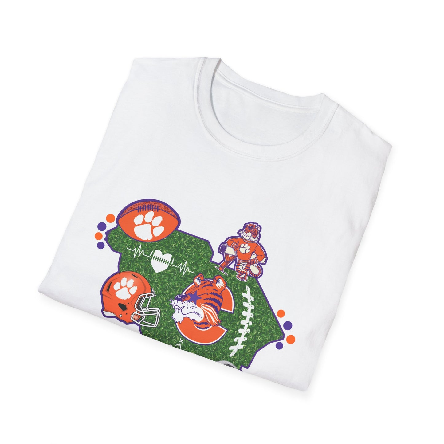 Clemson Pride Unisex Softstyle T-Shirt, Sports Fan Tee, South Carolina Apparel, Game Day Shirt, College Alumni Gift, Casual Wear