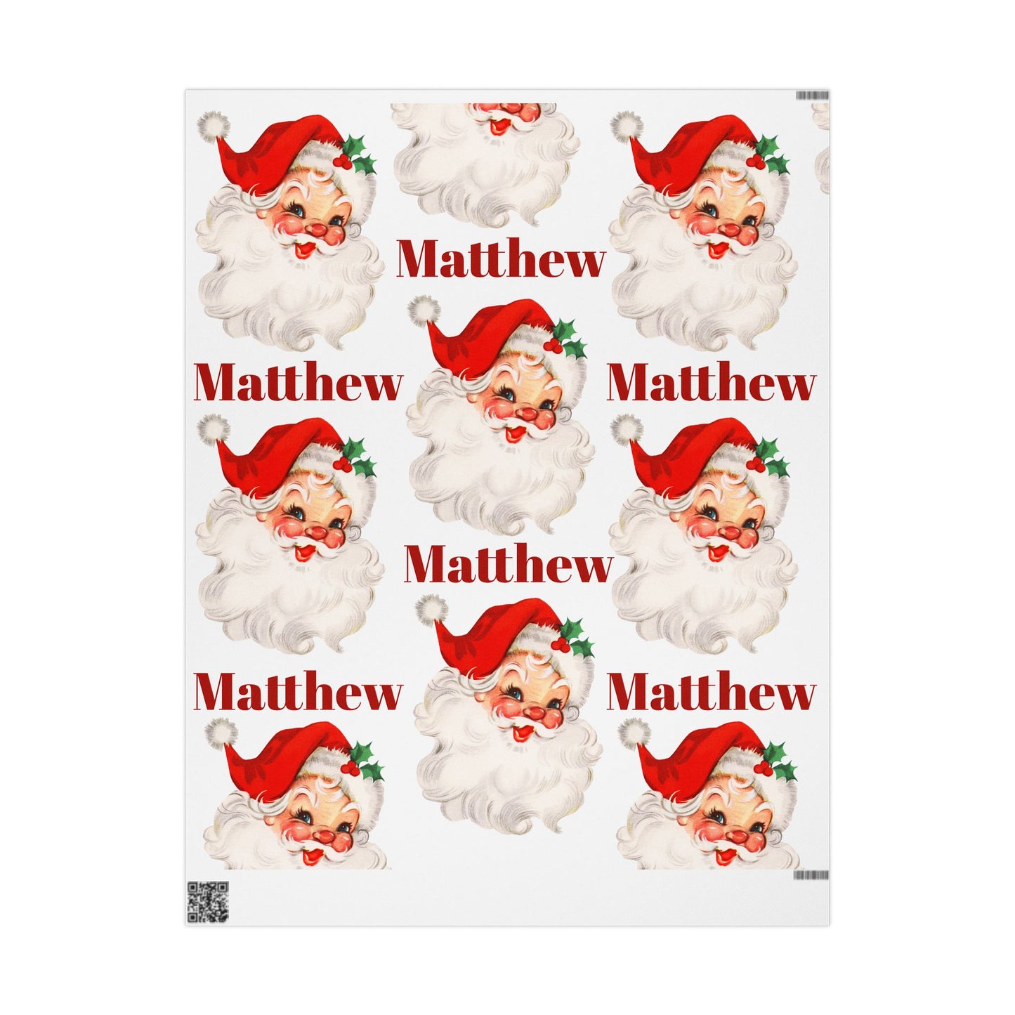 Boys Santa Wrapping Paper