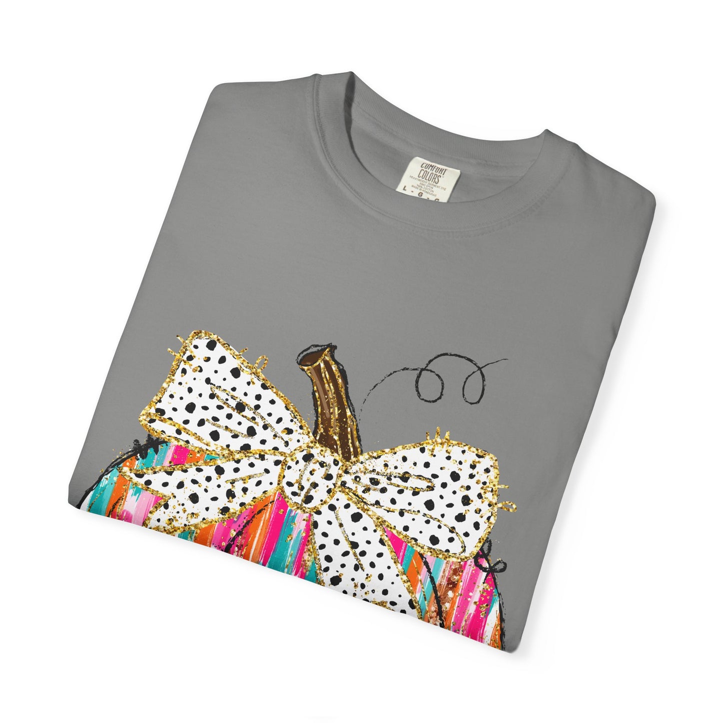 Colorful Pumpkin Graphic T-Shirt for Fall, Casual Autumn Tee, Halloween Shirt, Thanksgiving Outfit, Gift for Her