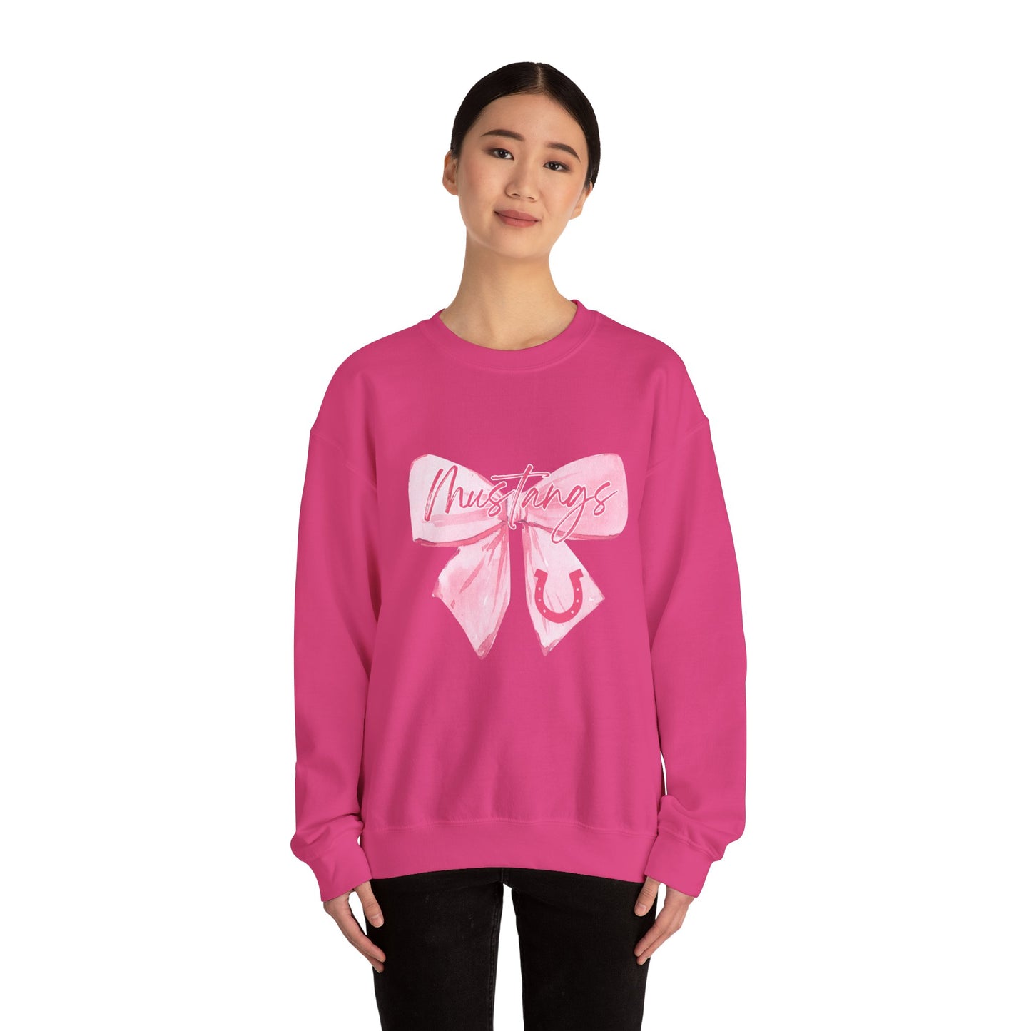 Chic Bow Graphic Crewneck Sweatshirt, Cozy Pullover, Casual Sweatshirt, Gift for Her, Lounge Wear