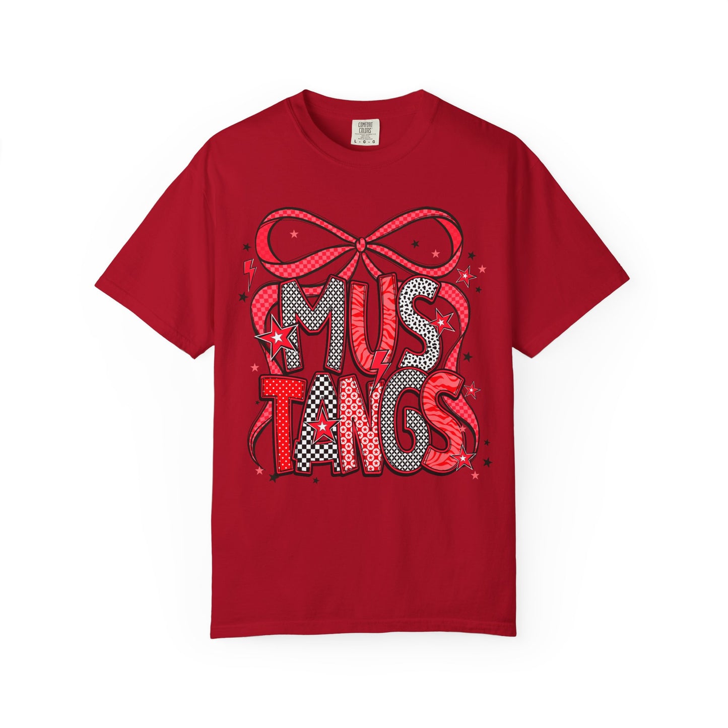 Mustangs Graphic Unisex T-Shirt, Perfect for School Spirit, Gift for Students, Casual Wear, College Events, Sports Team Merchandise