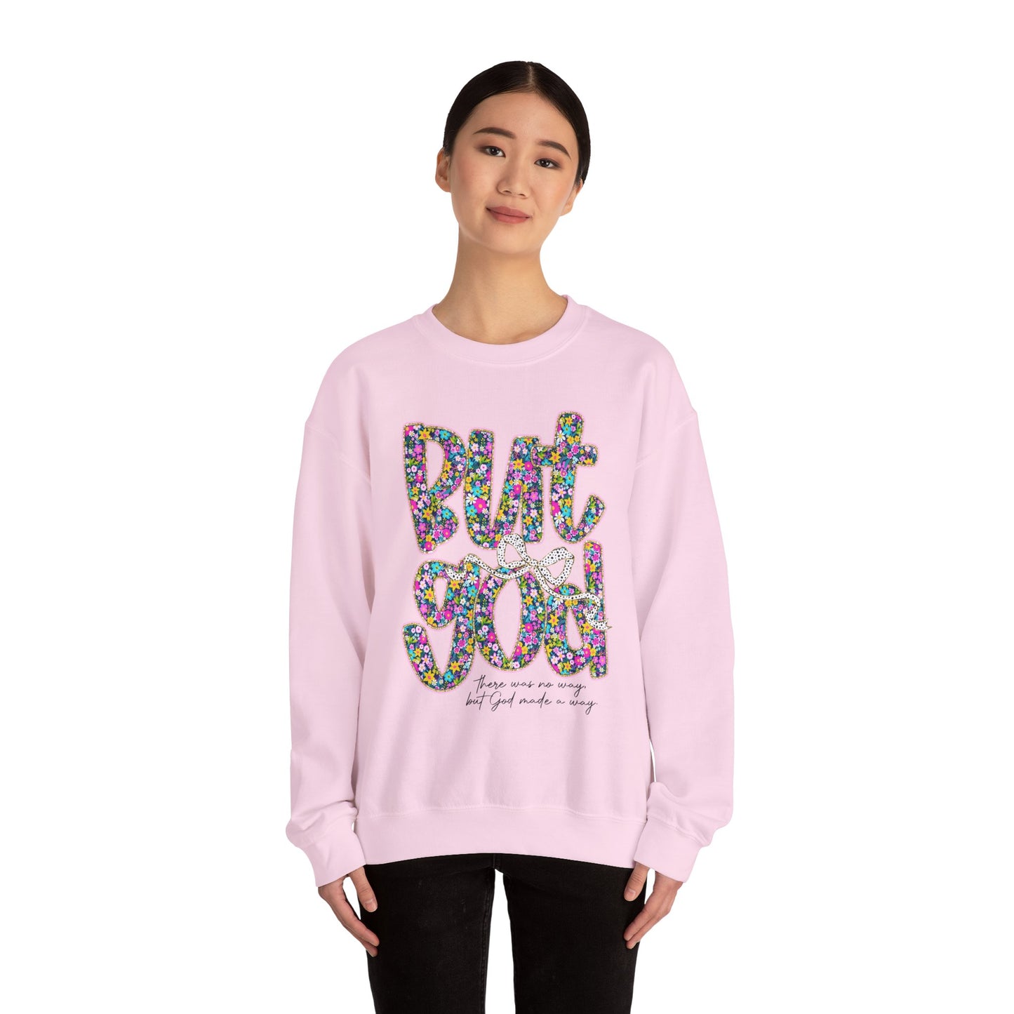 Colorful Floral Crewneck Sweatshirt - Motivational Gift for Friends, Cozy Lounge Wear, Unique Gift for Birthday, Inspirational