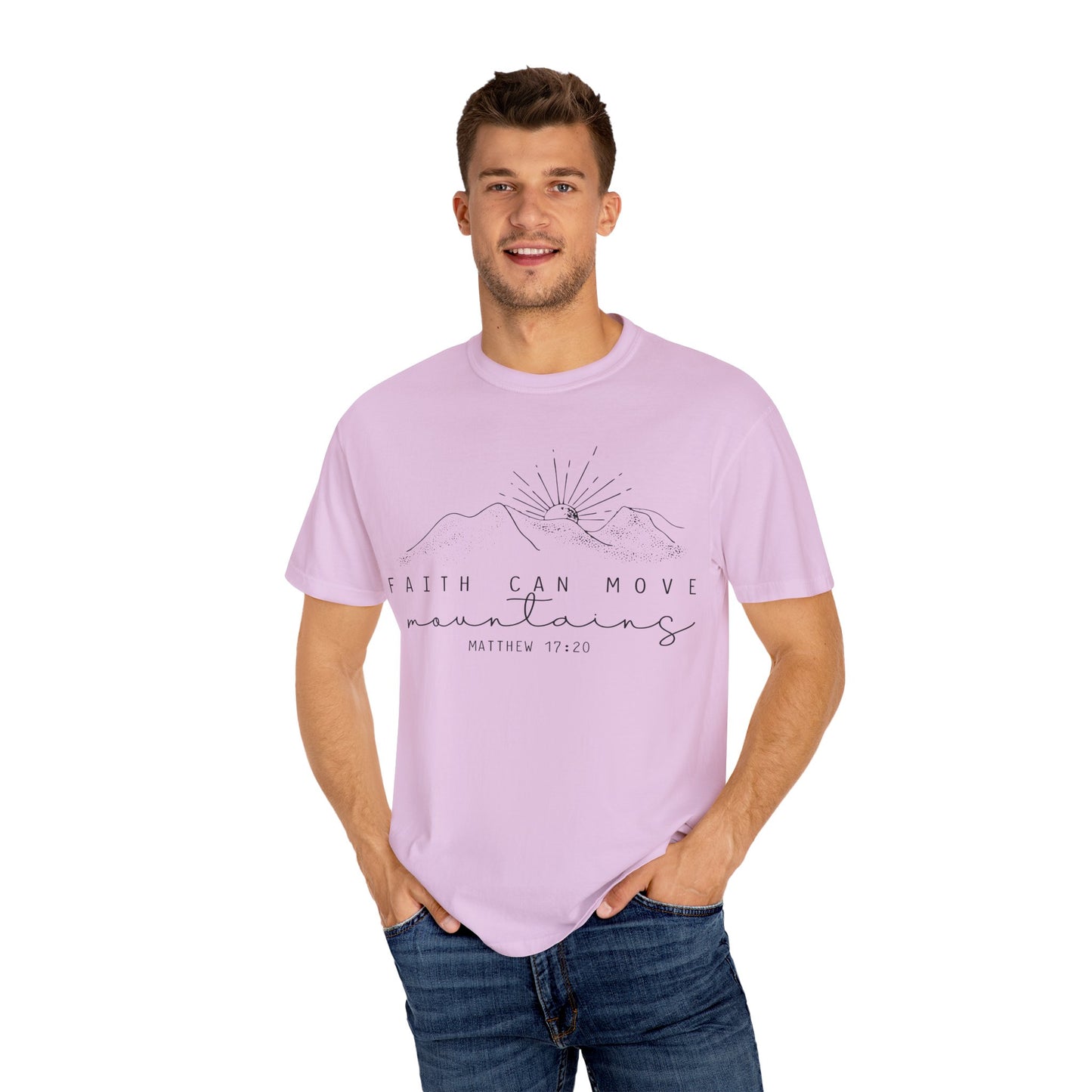 Faith Can Move Mountains Comfort Colors T-Shirt