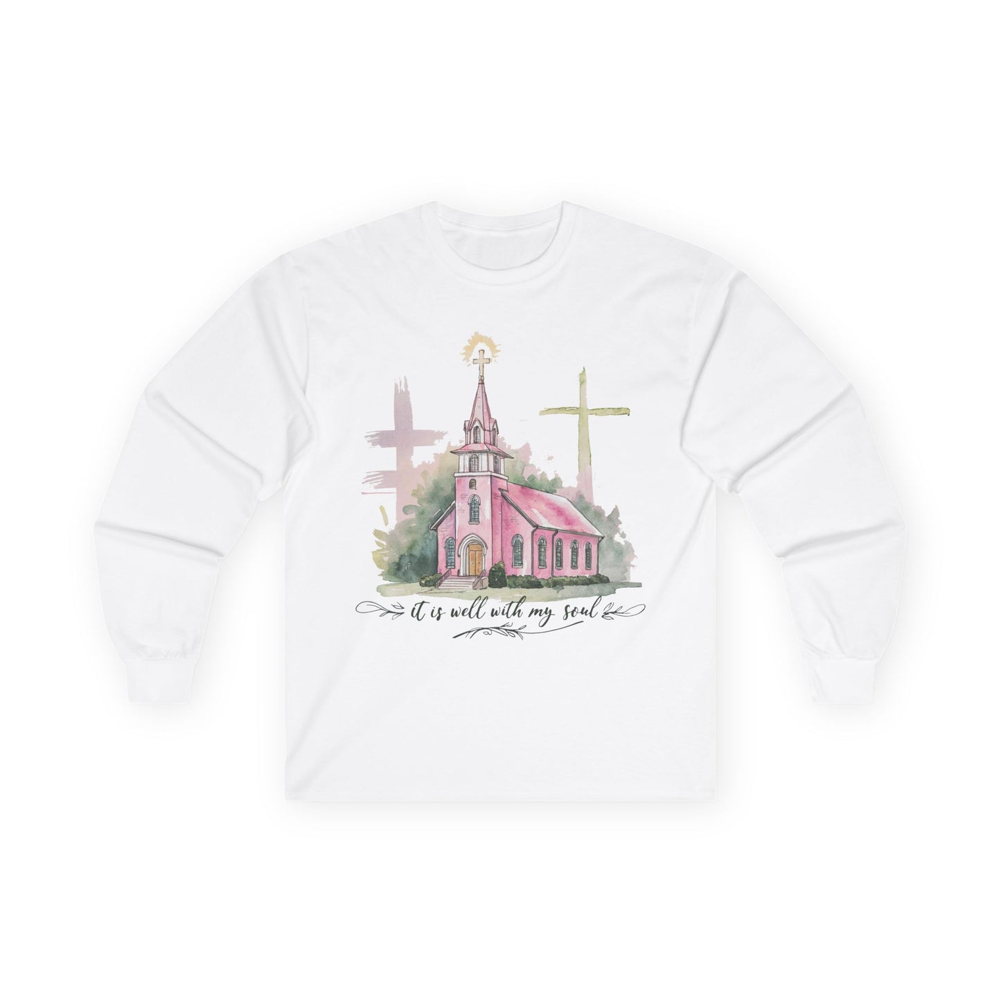 Faith-Inspired Long Sleeve Gildan Tee