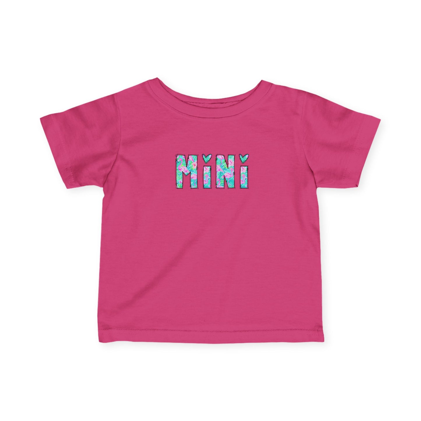 Infant Tee — "Mini" Pastel Watercolor Letters