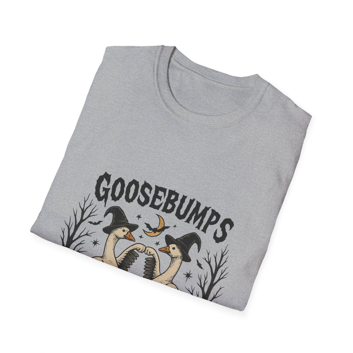 Goosebumps Halloween Unisex Softstyle T-Shirt - Spooky Shirt, Halloween Costume, Gift for Her, Halloween Party, Fall Fashion