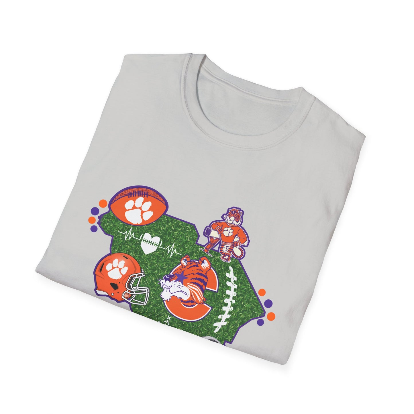 Clemson Pride Unisex Softstyle T-Shirt, Sports Fan Tee, South Carolina Apparel, Game Day Shirt, College Alumni Gift, Casual Wear