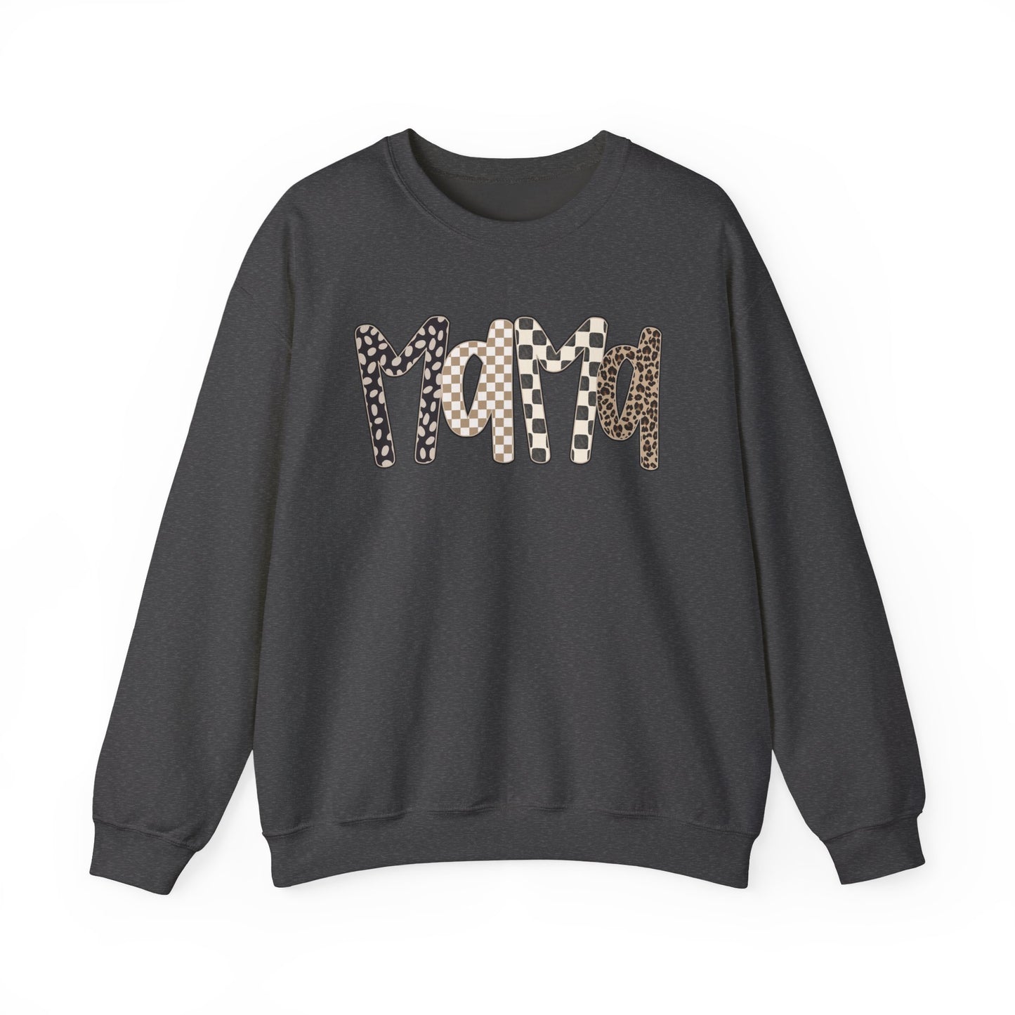 Mama Leopard Print Crewneck Sweatshirt