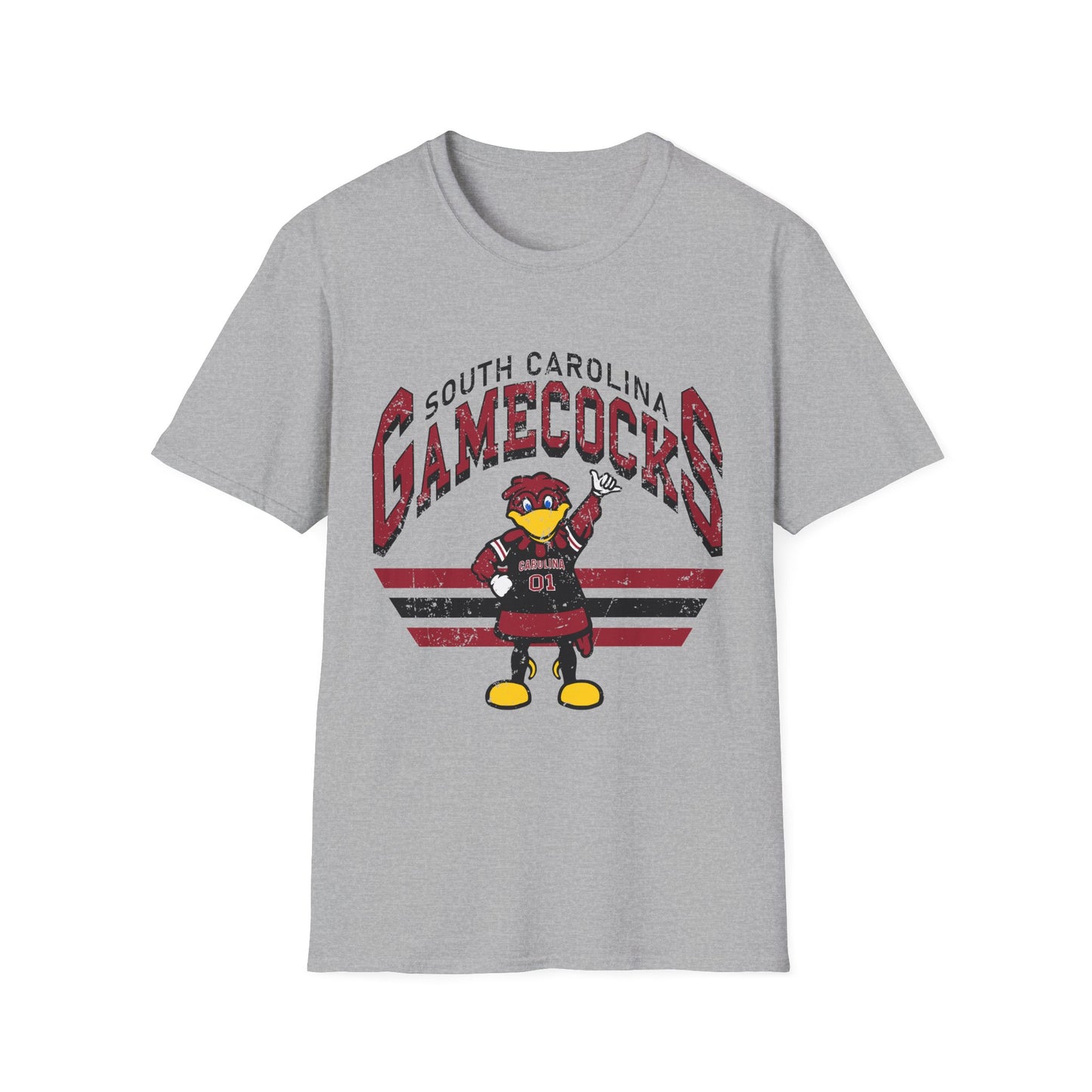 Vintage Gamecocks Tee, Unisex Softstyle T-Shirt for Fans, Game Day Apparel, College Spirit Wear, South Carolina Merchandise