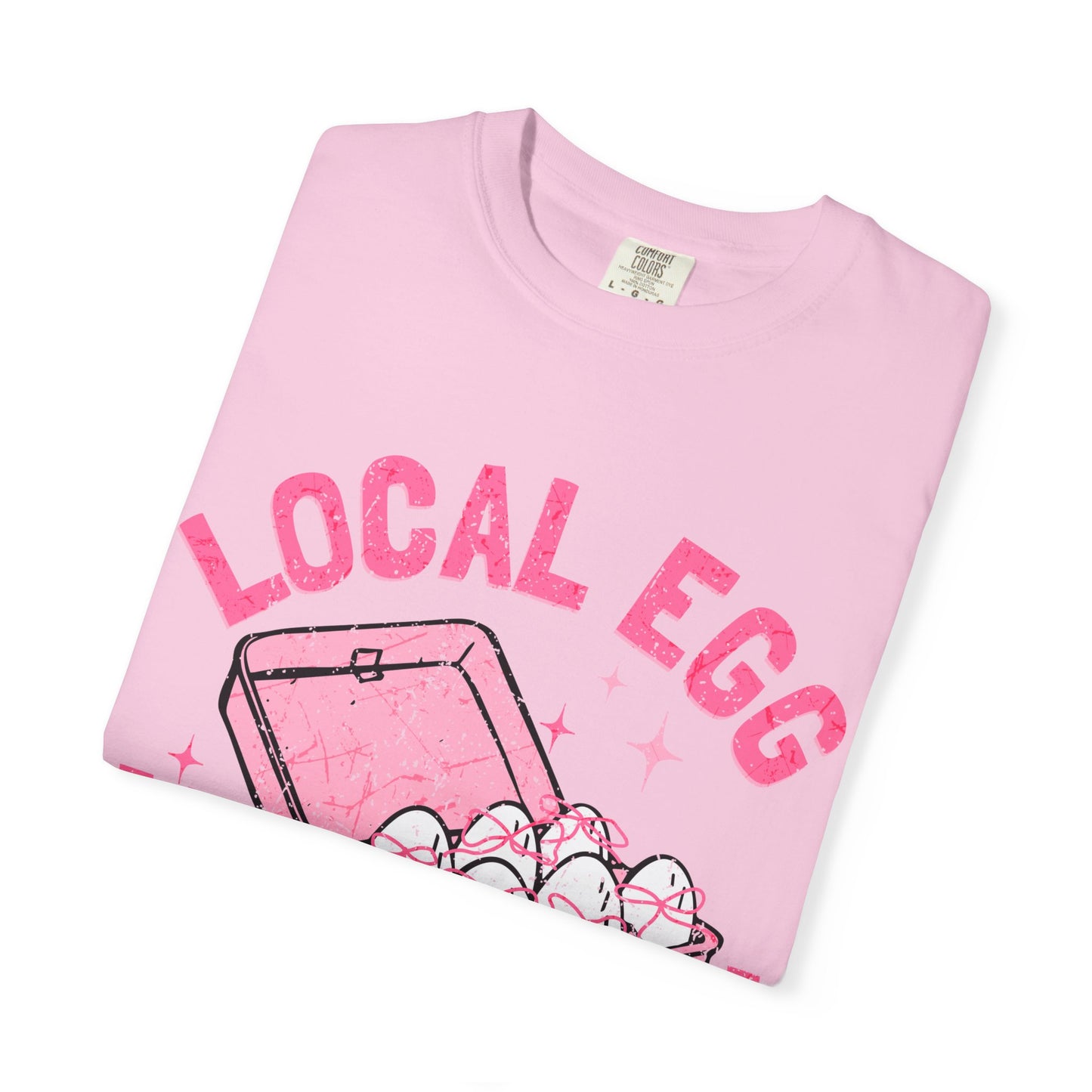 Local Egg Dealer T-Shirt, Fun Egg Dealer Tee, Garment-Dyed Shirt, Unique Gift for Foodies, Quirky Farm Shirt