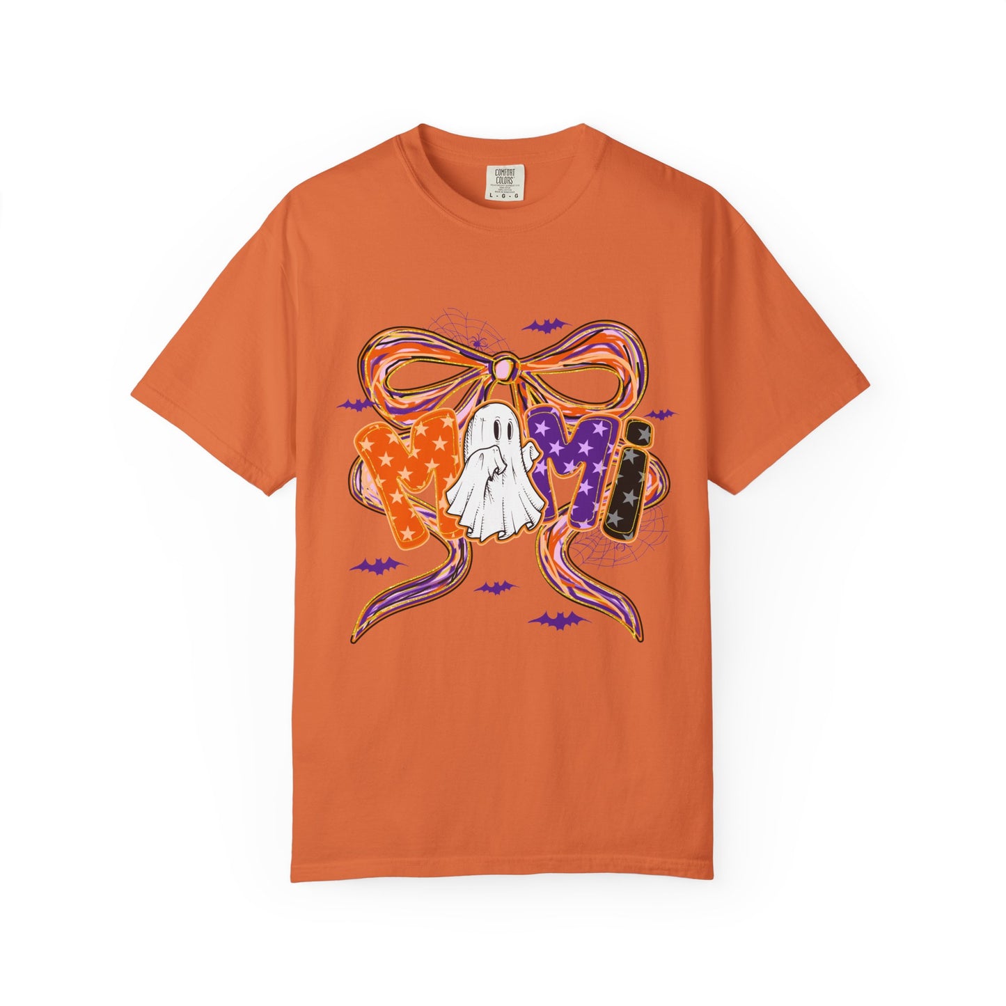 Spooky Ghost Halloween T-Shirt, Unisex Tee, Garment-Dyed Shirt for Fall, Autumn Apparel, Trick or Treat, Halloween Party
