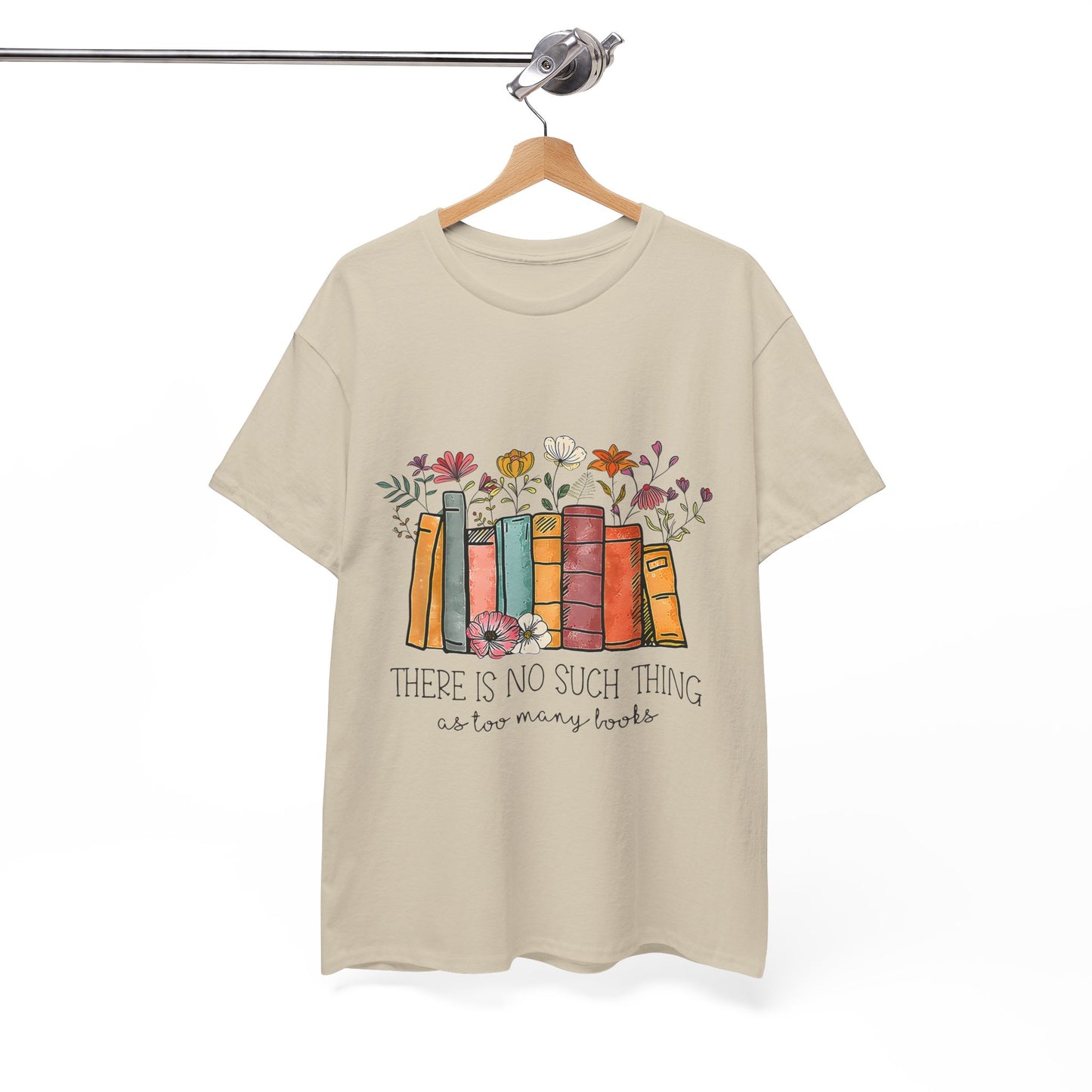 Book Lover's Unisex Heavy Cotton Tee, Cute Literary Gift, Reading T-shirt, Funny Book Design, Bookish Apparel, Cozy Gift for Readers