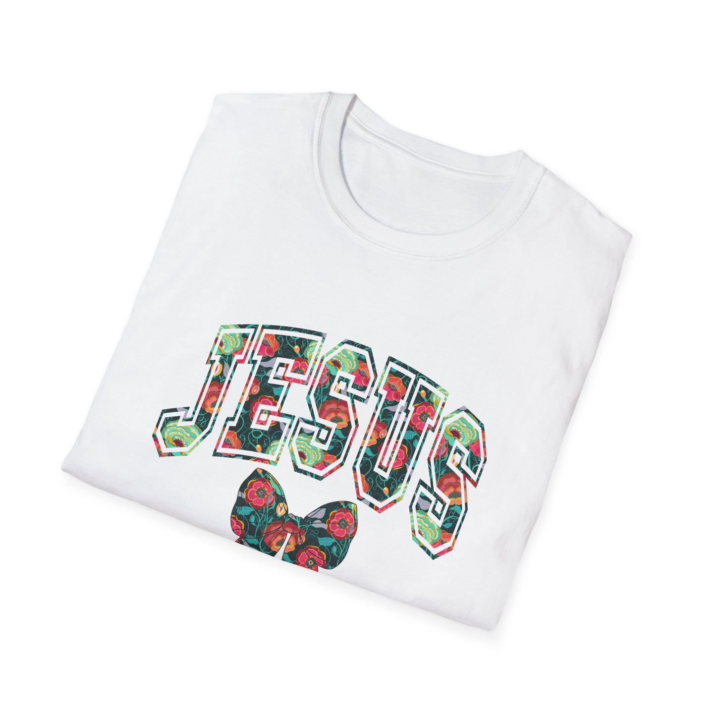 Jesus Plaid Graphic Unisex T-Shirt, Casual Holiday Tee, Christian Gift, Christian Apparel, Fall Fashion, Faith-Based Wear
