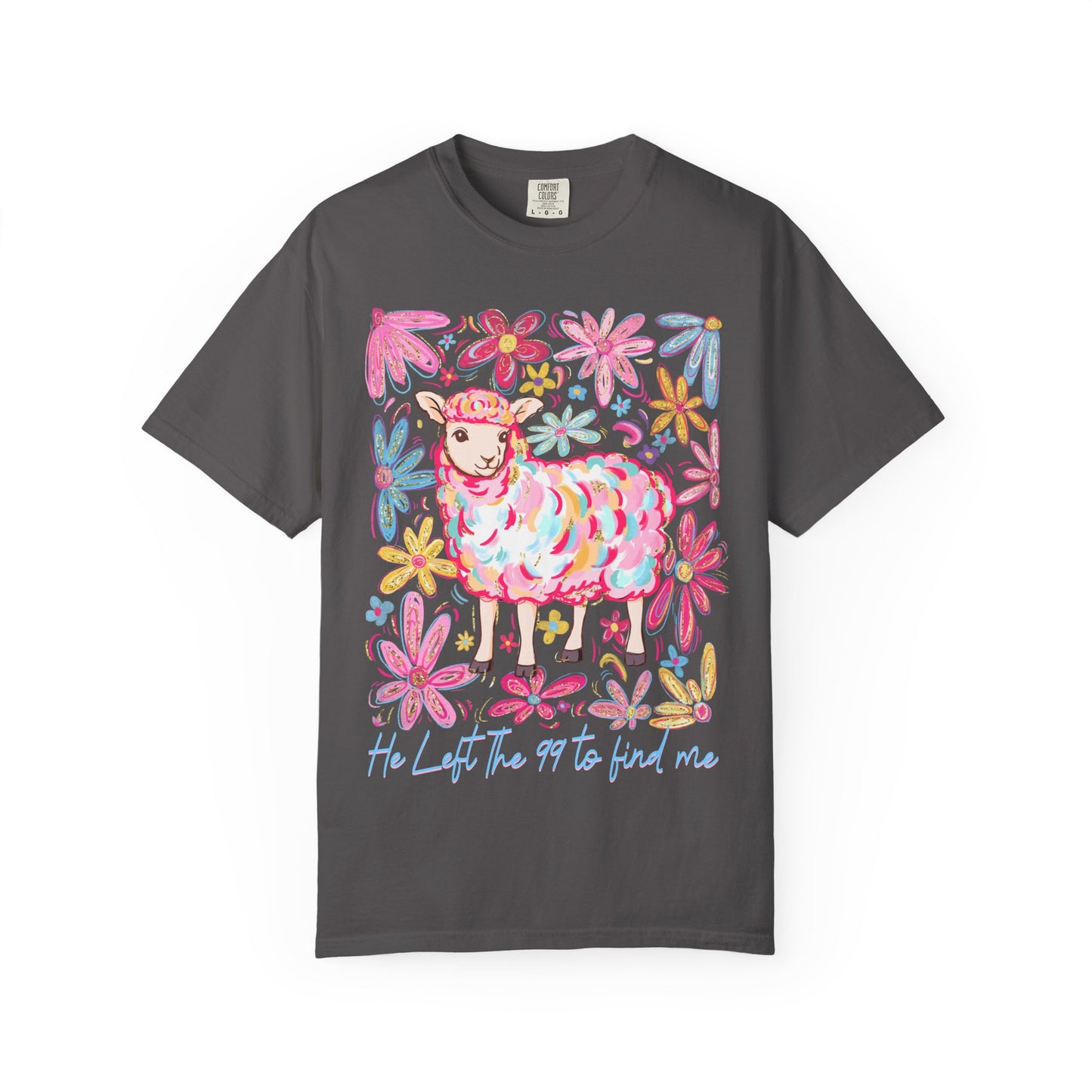 Whimsical Floral Sheep T-Shirt – Soft Unisex Tee, Perfect for Nature Lovers, Easter, Spring Celebrations, Gift for Her, Casual Wear
