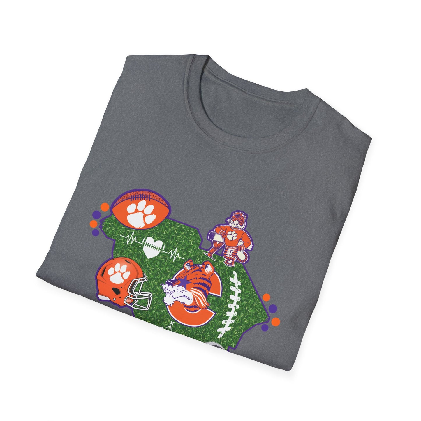 Clemson Pride Unisex Softstyle T-Shirt, Sports Fan Tee, South Carolina Apparel, Game Day Shirt, College Alumni Gift, Casual Wear