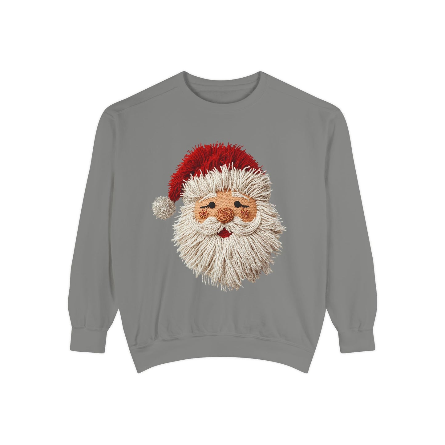 Santa Face Garment-Dyed Sweatshirt Comfort Colors